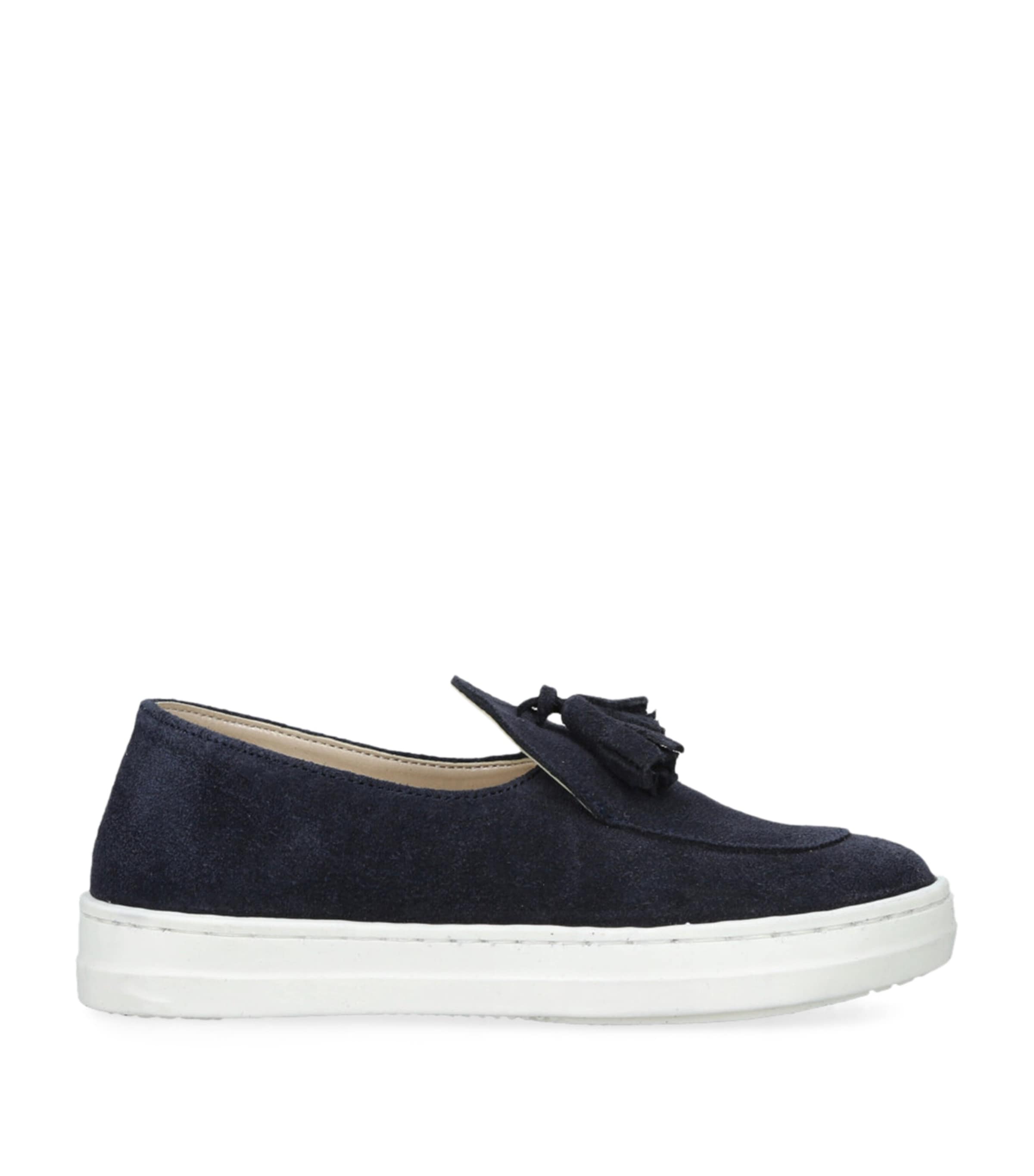 BabyWalker Suede Tassel Loafers Blue/dark Image 1