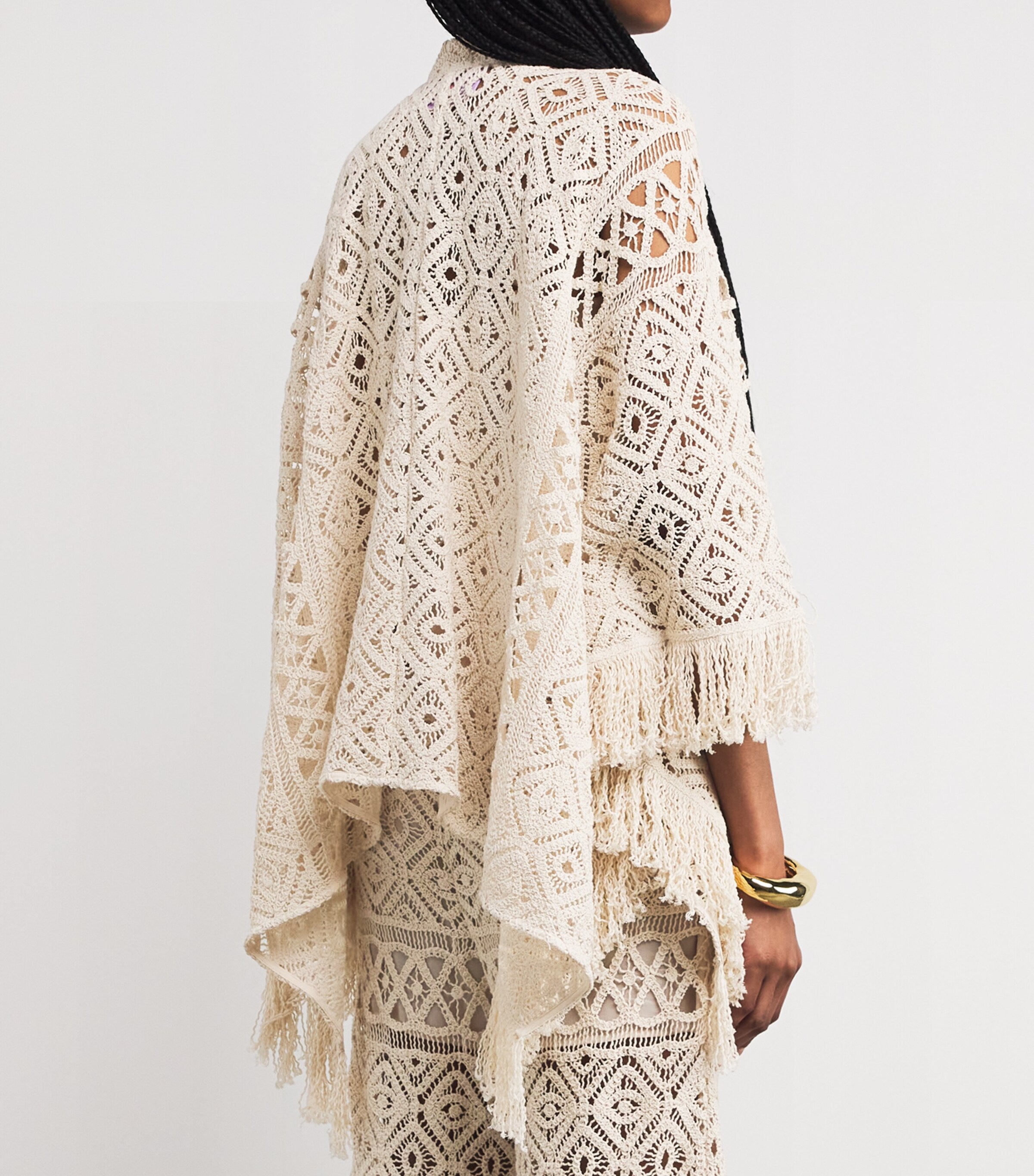 La Doublej Womens Crochet Lacey Shirt Plaza Macrame Image 4