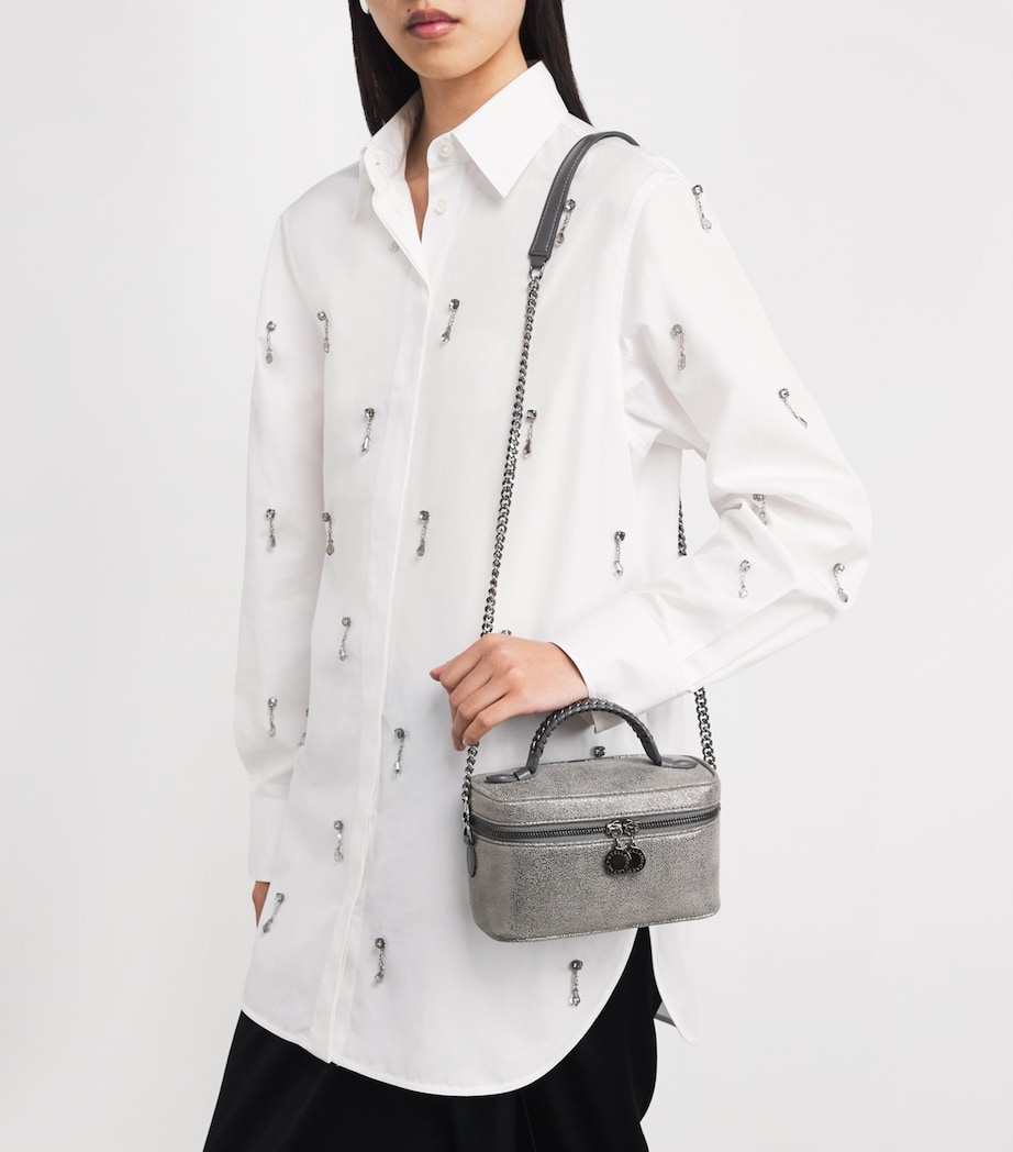 Metallic Falabella Cosmetic Case 1113 STEEL GREY Image 2