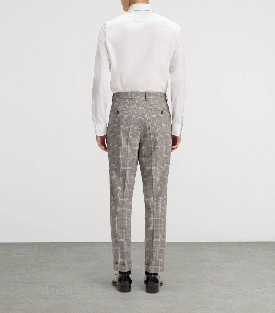 Virgin Wool-Silk Tapered Trousers 215 Image 4