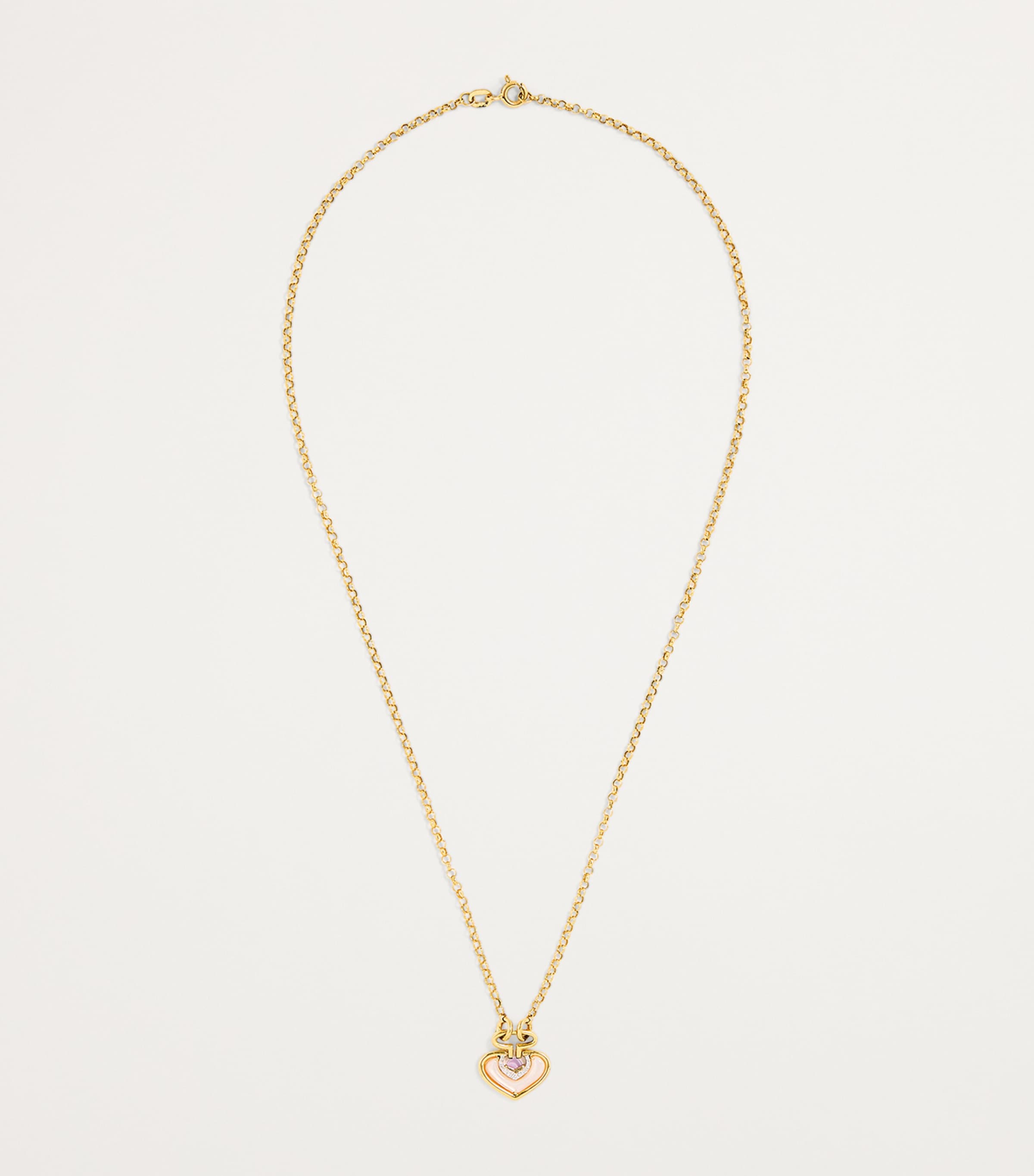 Yellow Gold, Diamond and Mother-of-Pearl Venus Lot N*91 Necklace YELLOW GOLD Image 3