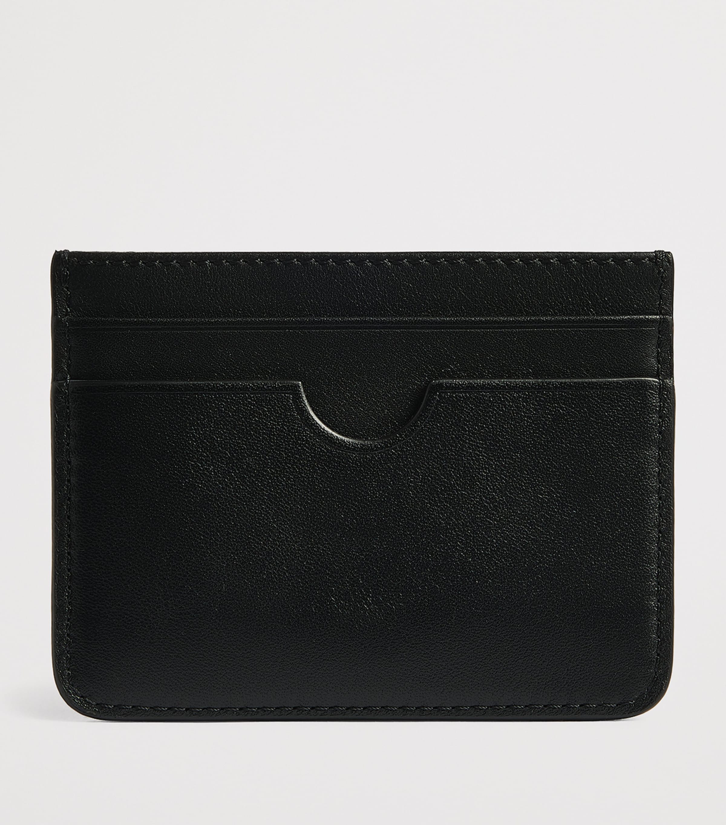 Leather Ami de Coeur Card Holder NOIR Image 2