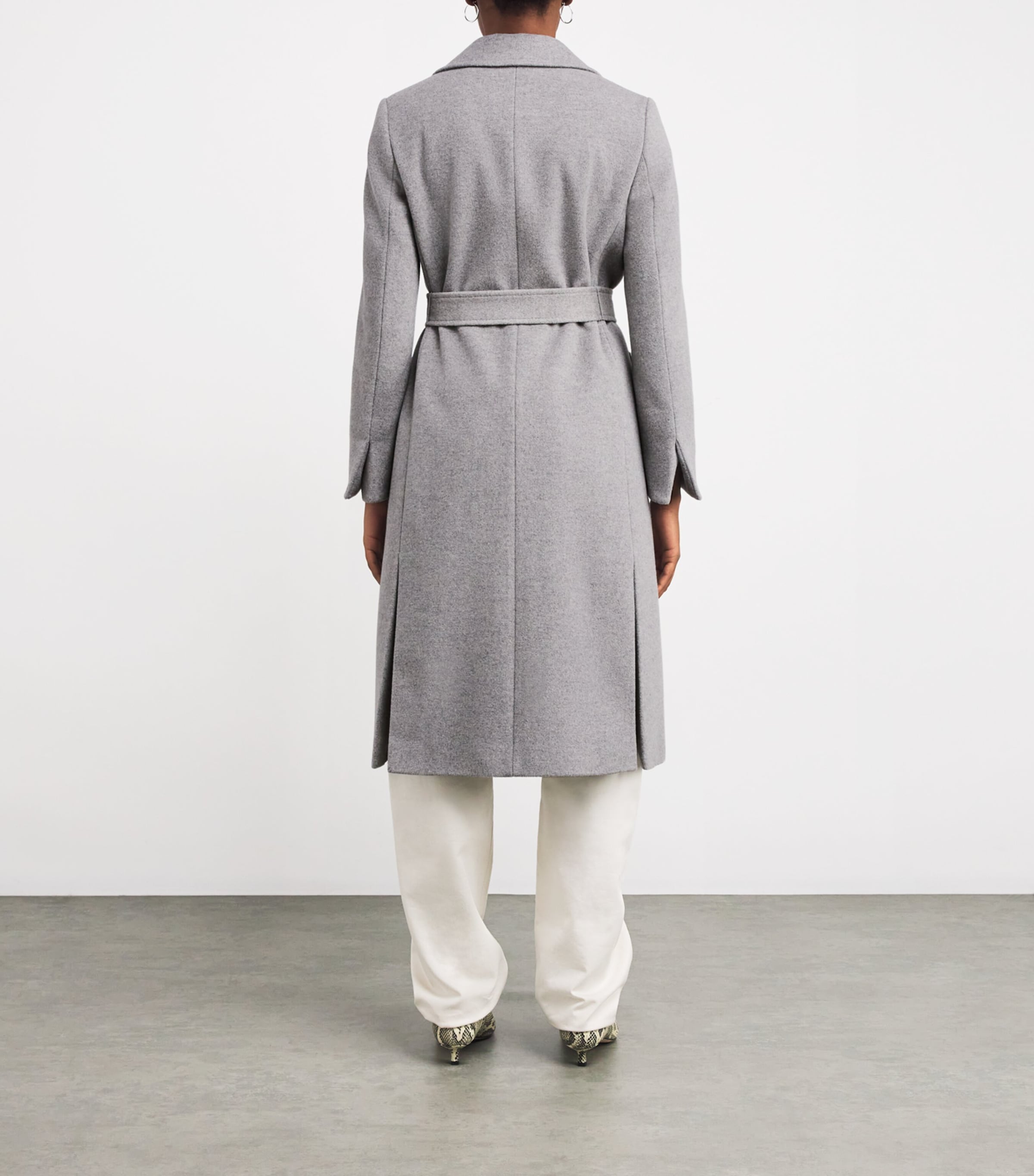 Wool Belted Coat MELANGE GREY Image 4