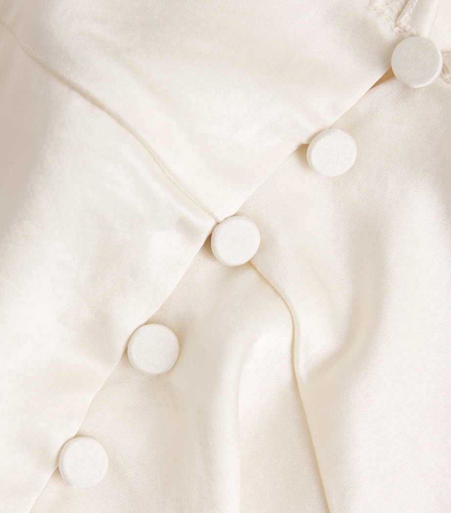 Citizens of Humanity Womens Lola Ruffle-Sleeve Blouse Cream Image 6