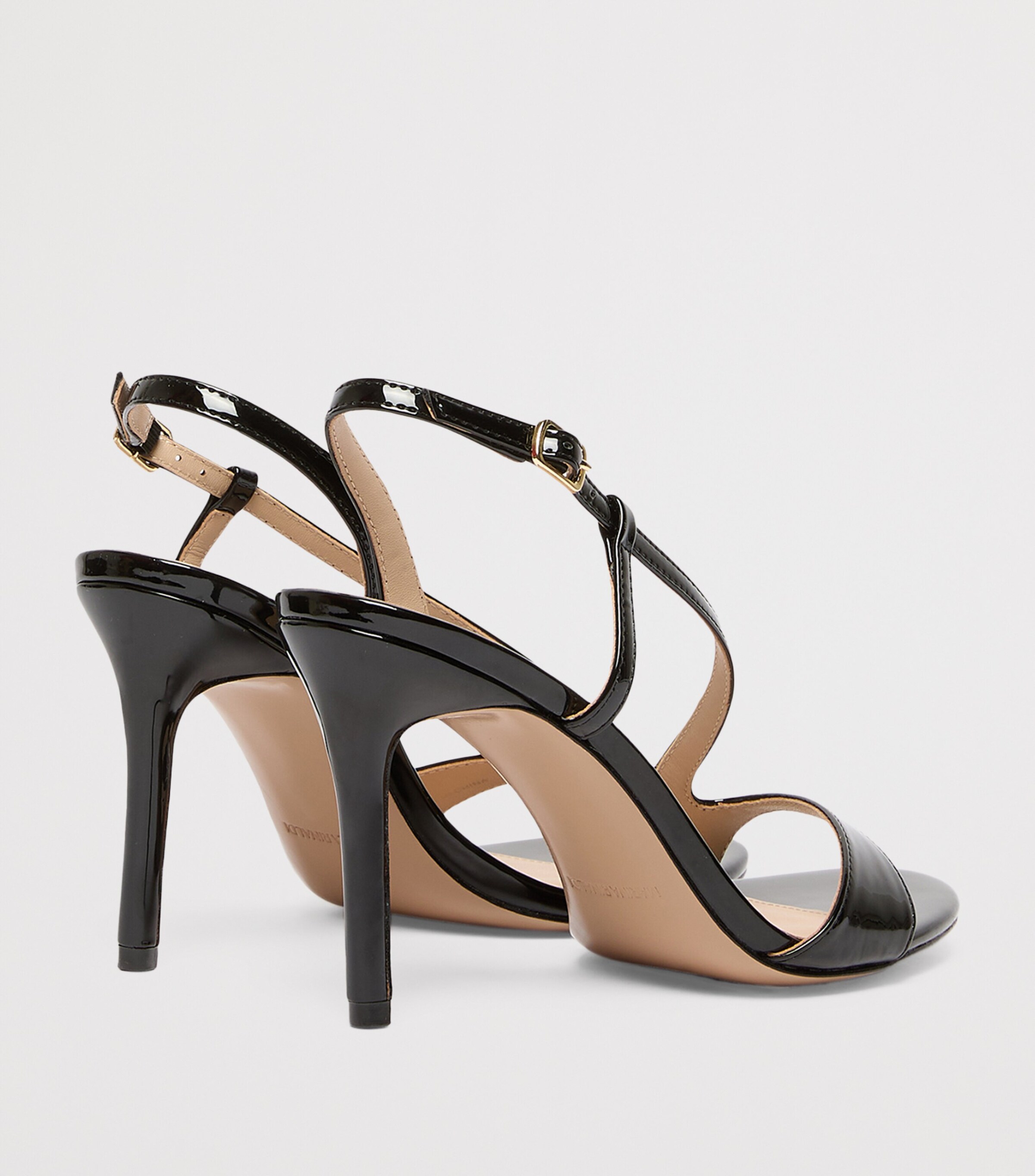 Marina Rinaldi Mirror-Finish Sandals 100 Black Image 4