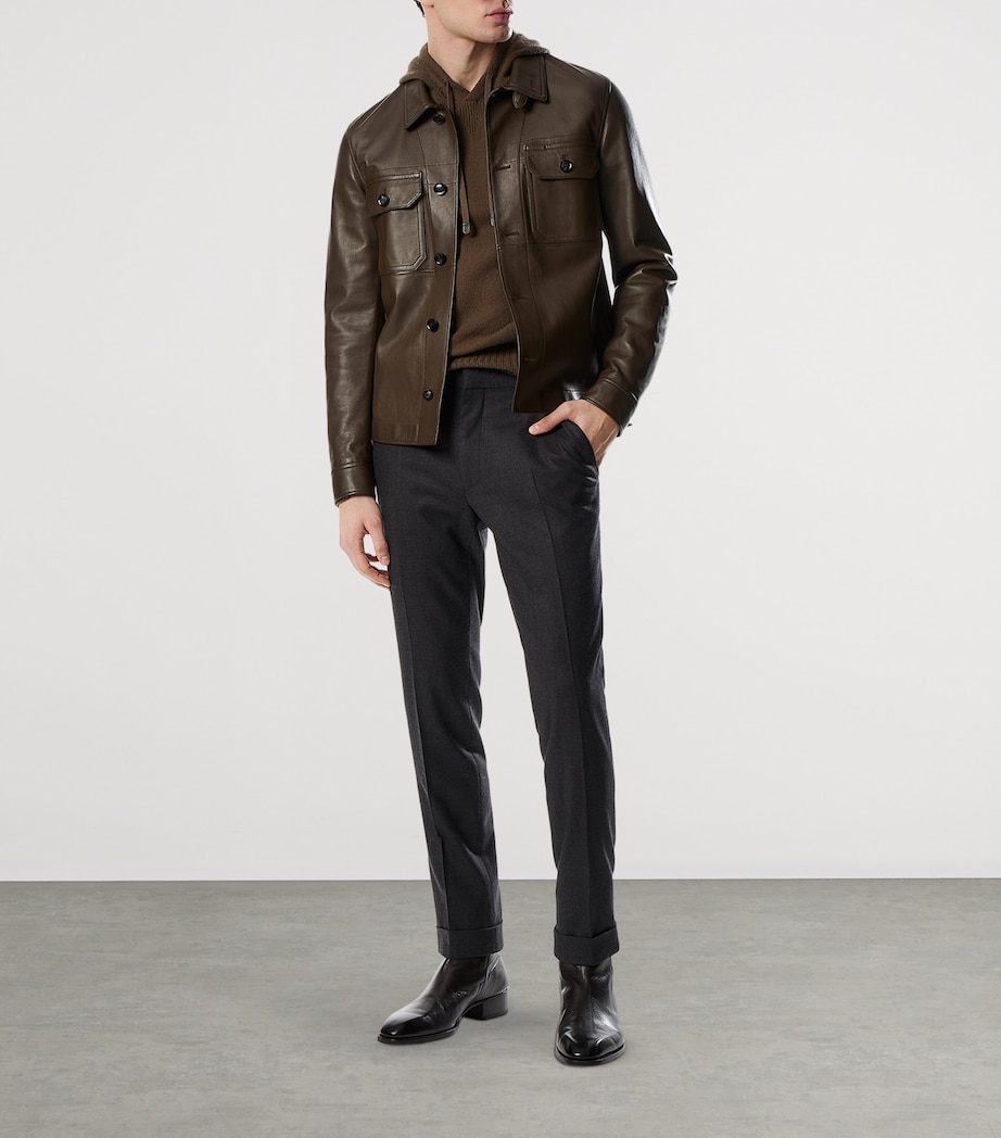 Lambskin Overshirt KB372 Image 2