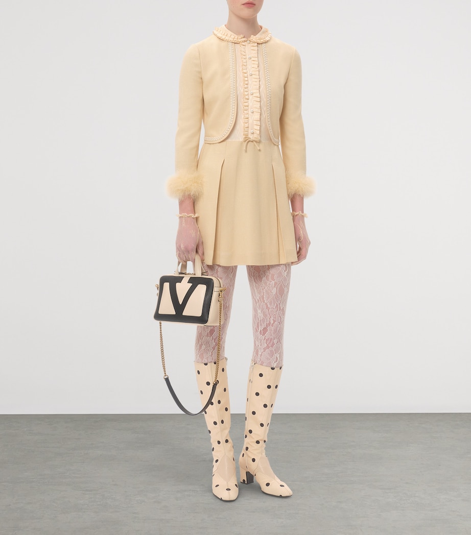 Small Leather Viva Superstar Duffle Bag R4V Image 7