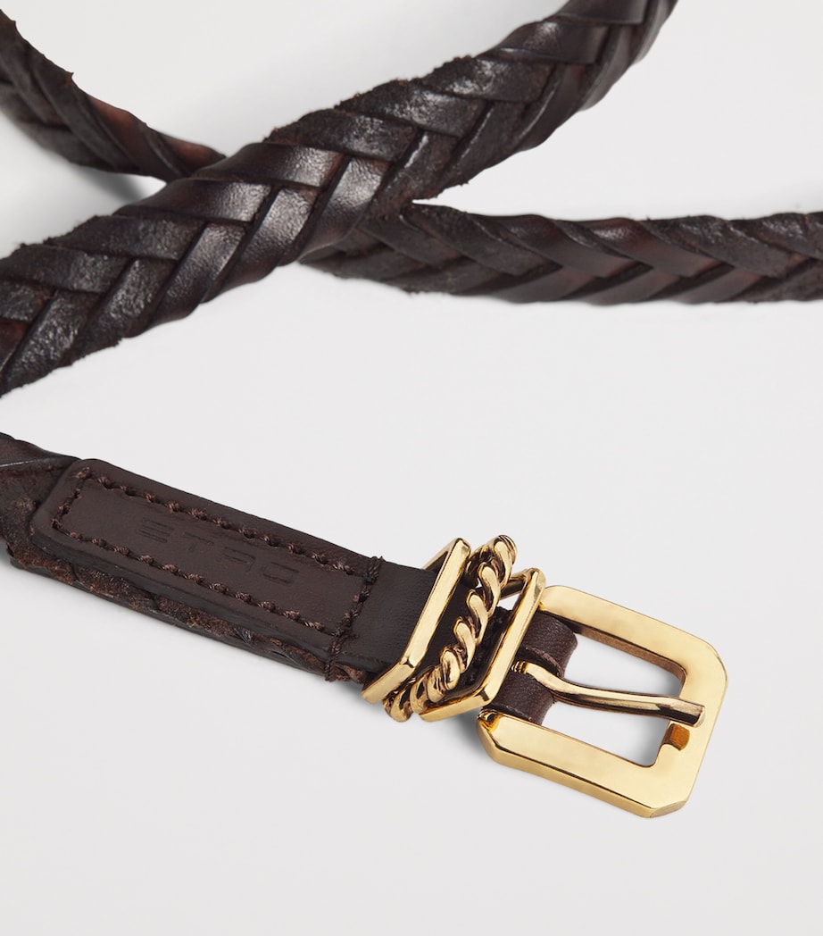 Calfskin Braided Belt M0696 Image 5