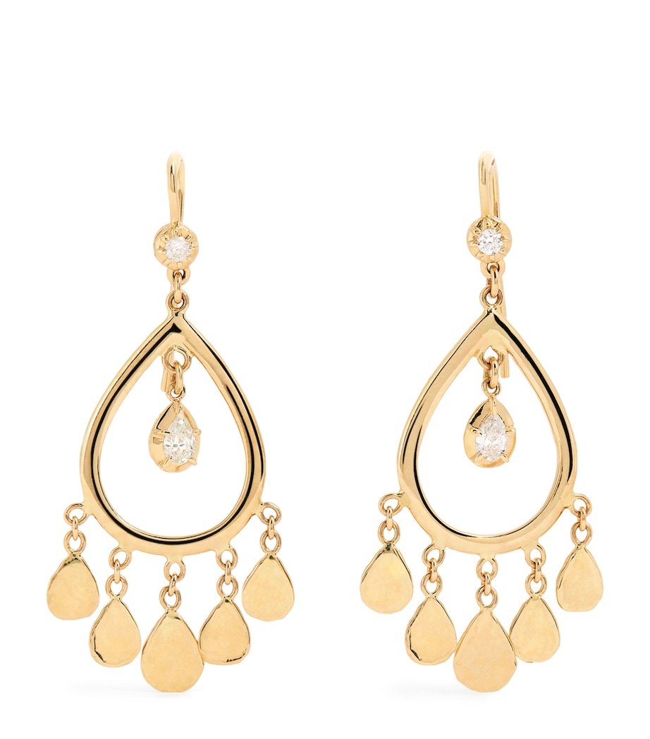 Yellow Gold and Diamond Sophia Shaker Earrings YELLOW GOLD Image 1