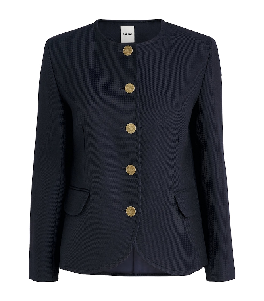 Twill Rounded Jacket NAVY BLUE Image 1
