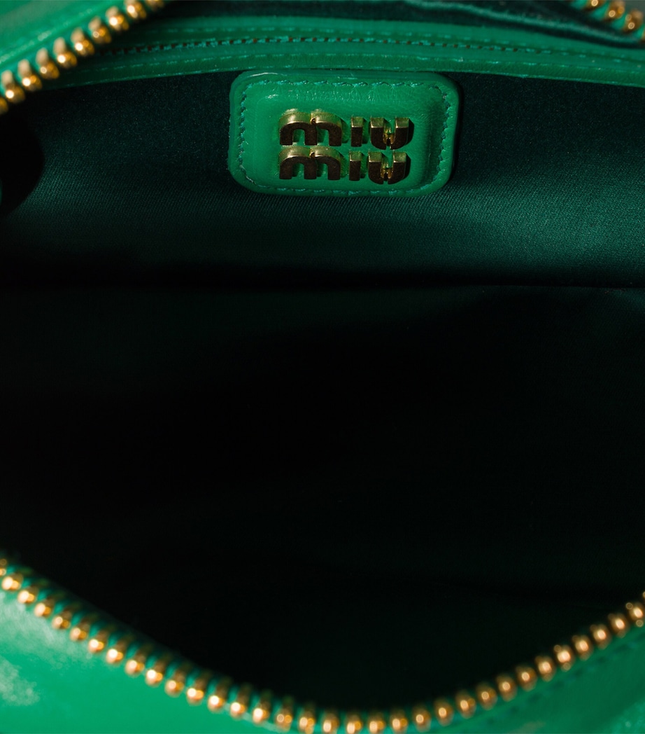 Miu Miu ARCADIE MATELASS NAPPA LEATHER. Green Image 5