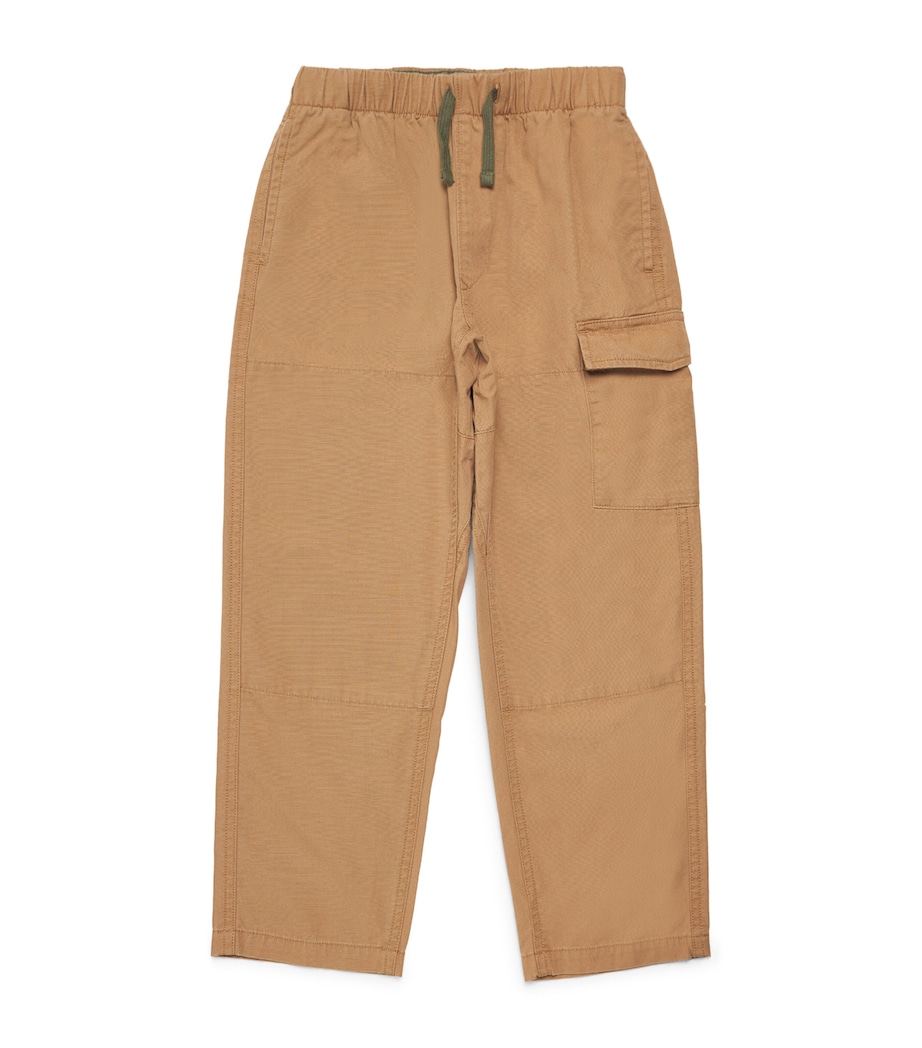 Cotton Cargo Trousers (2-7 Years) BEIGE Image 1