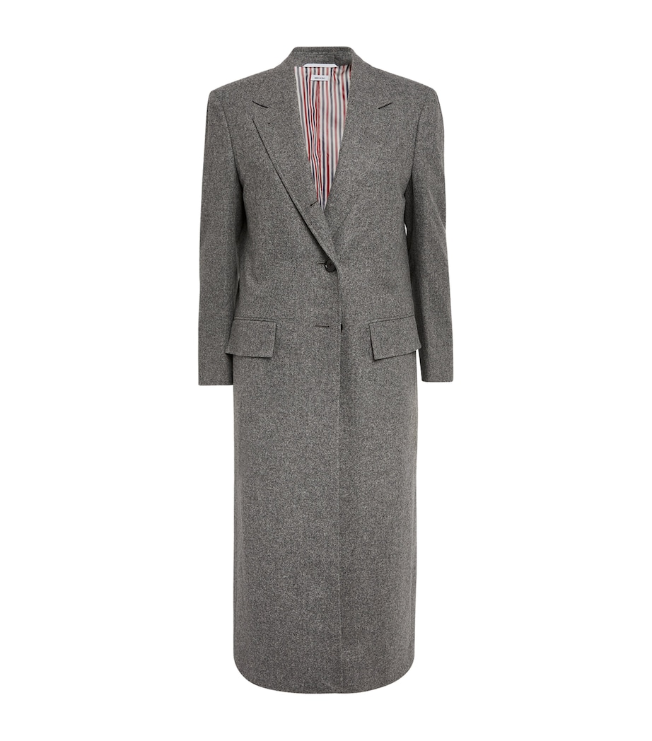 Wide-Lapel Overcoat MED GREY Image 1