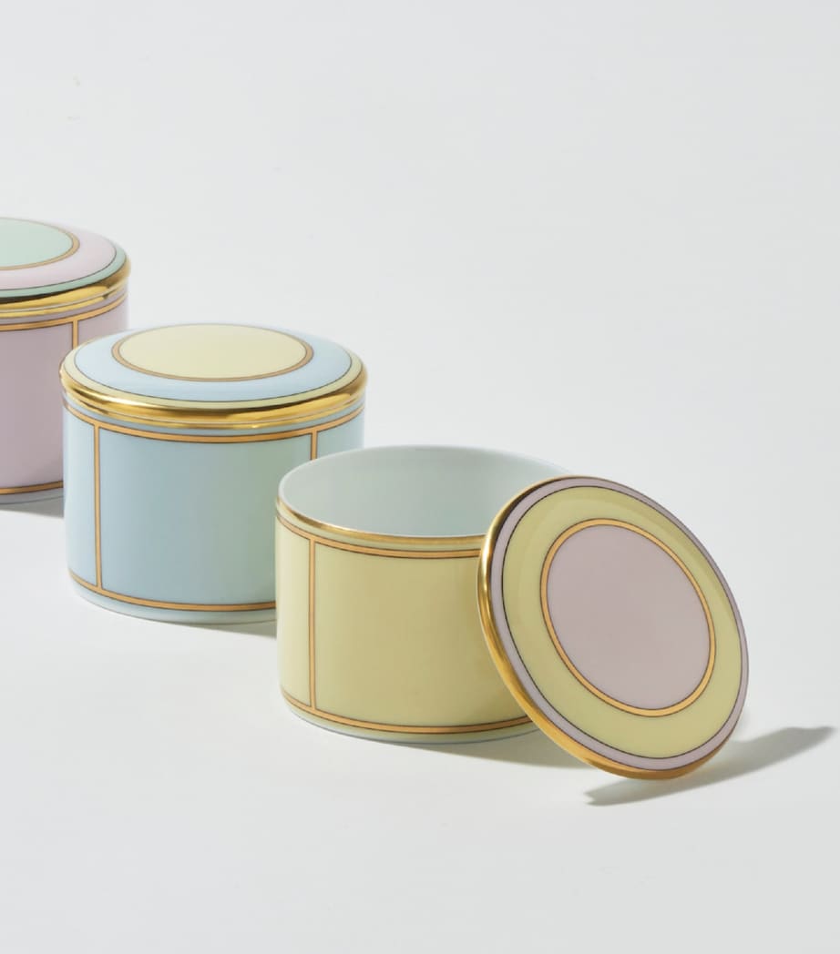 Porcelain Colonna Diva Giallo Trinket Box (8cm) G00134901 Image 2