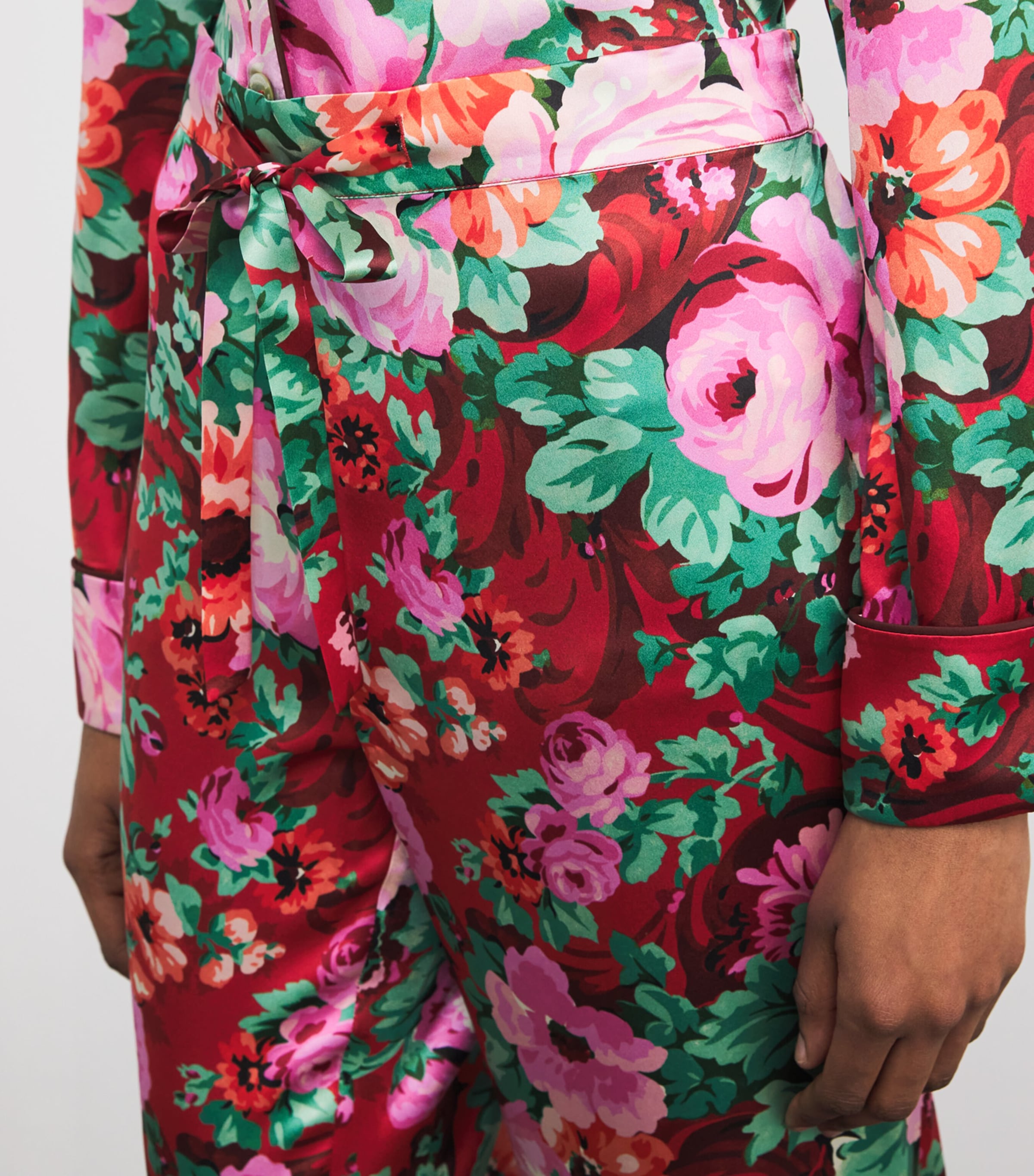 Silk Floral Lila Pyjama Set MOULIN Image 6