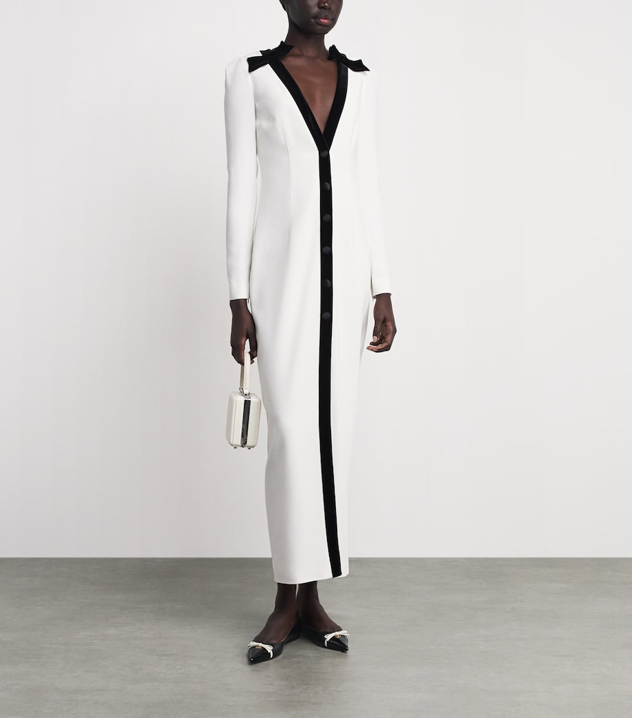 Valentino Garavani Leather Benpointy Ballet Flats Blk/white Image 4