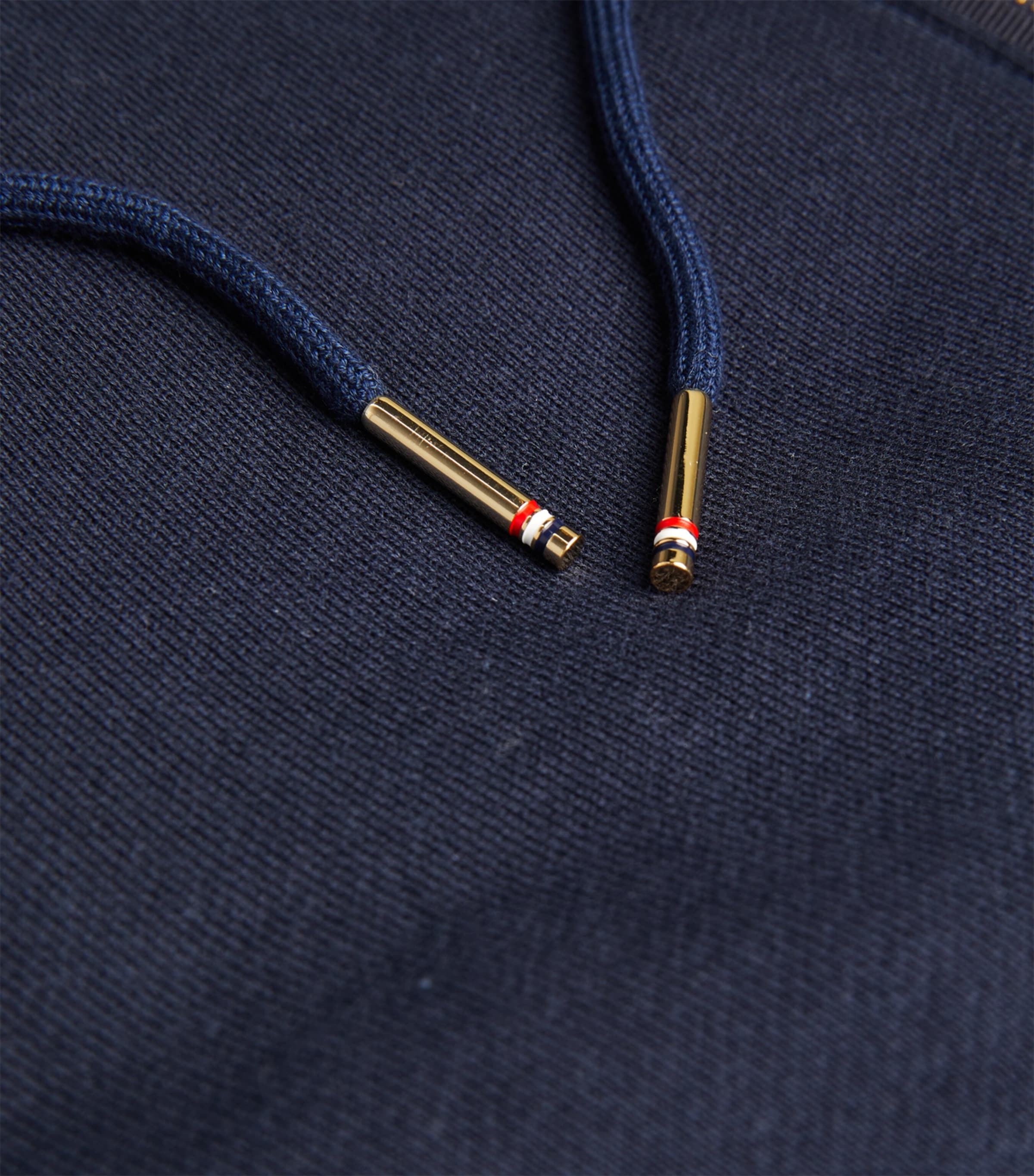 Four-Stripe Zip-Up Hoodie NAVY Image 5