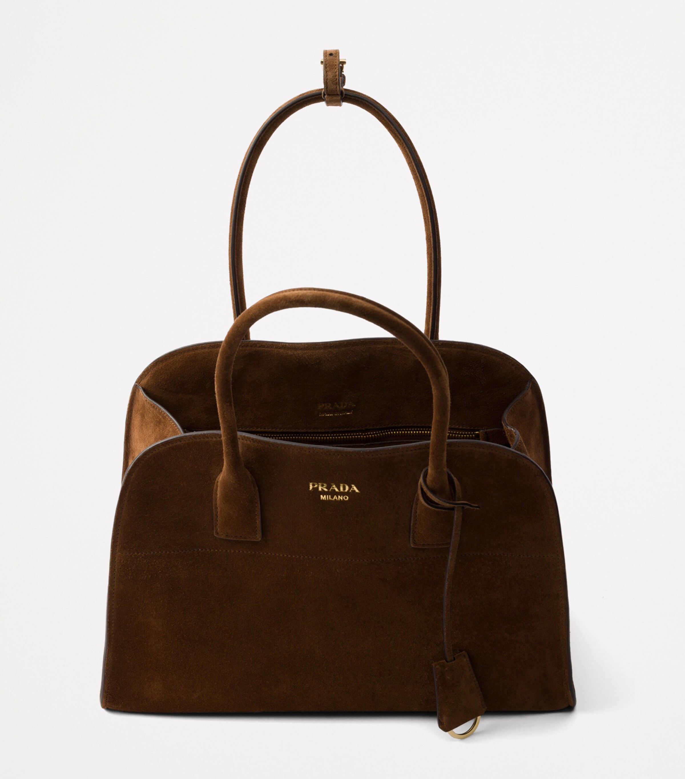 Luxury Volcanmt Store UK Prada Galleria handbag in blue leather