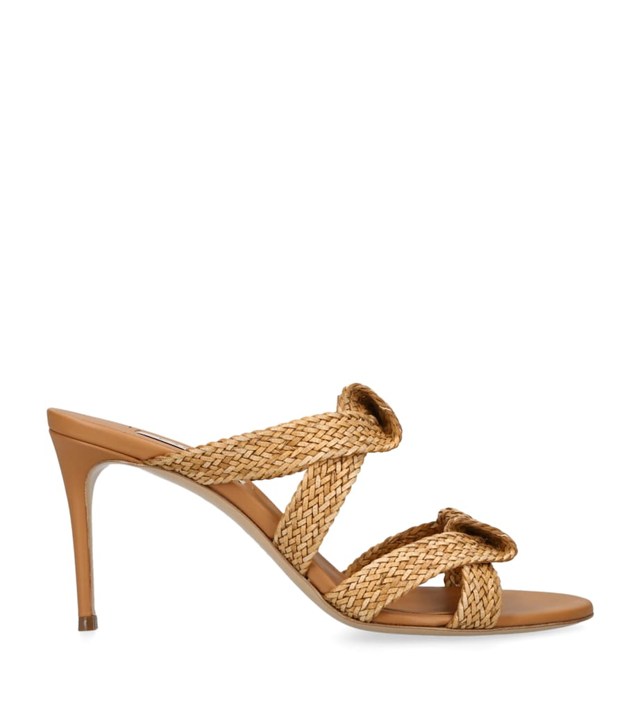 Casadei Leather Mariposa Mules 80 Brown Image 1