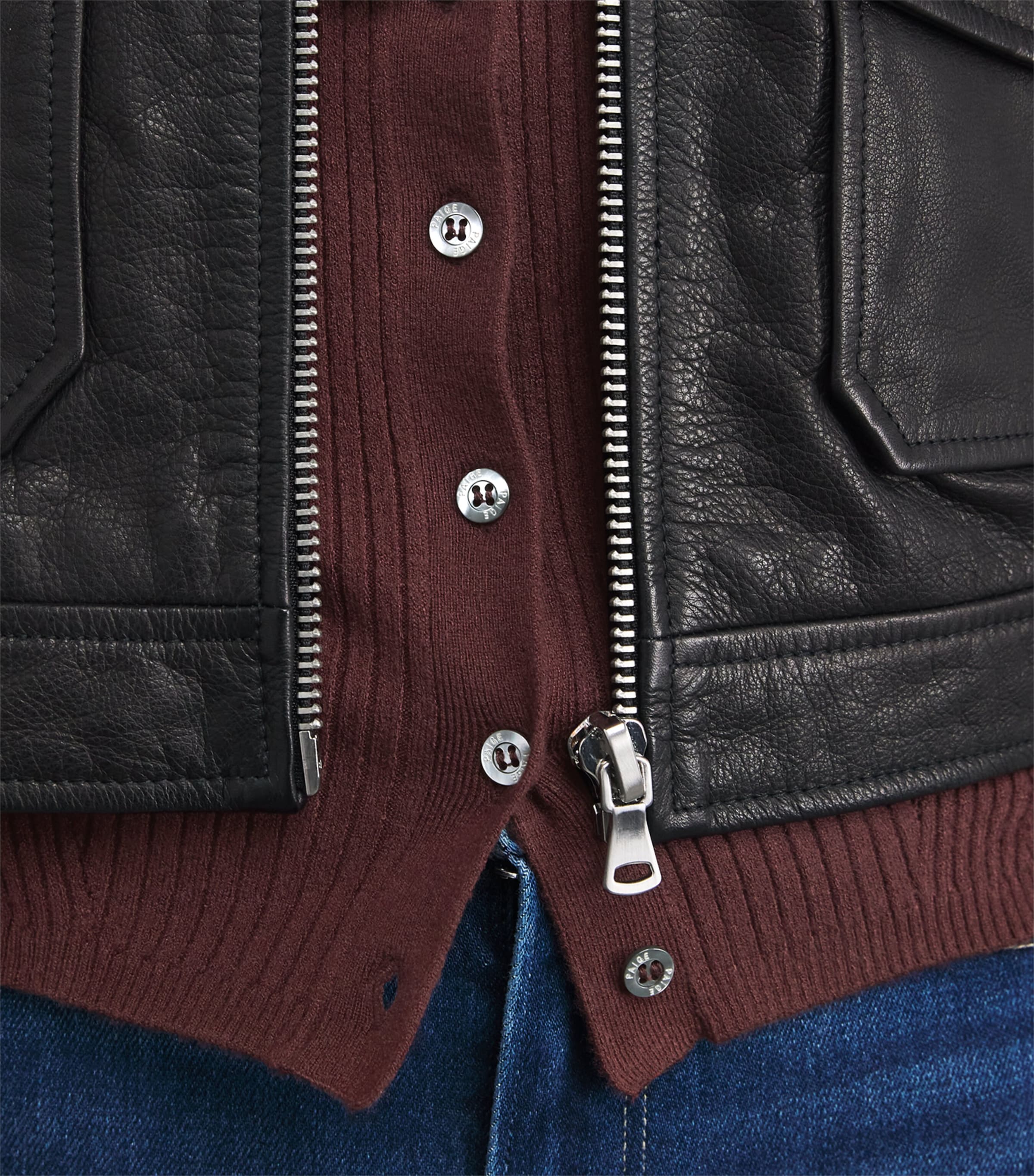 Ribbed Jayde Sweater Top OXBLOOD Image 6