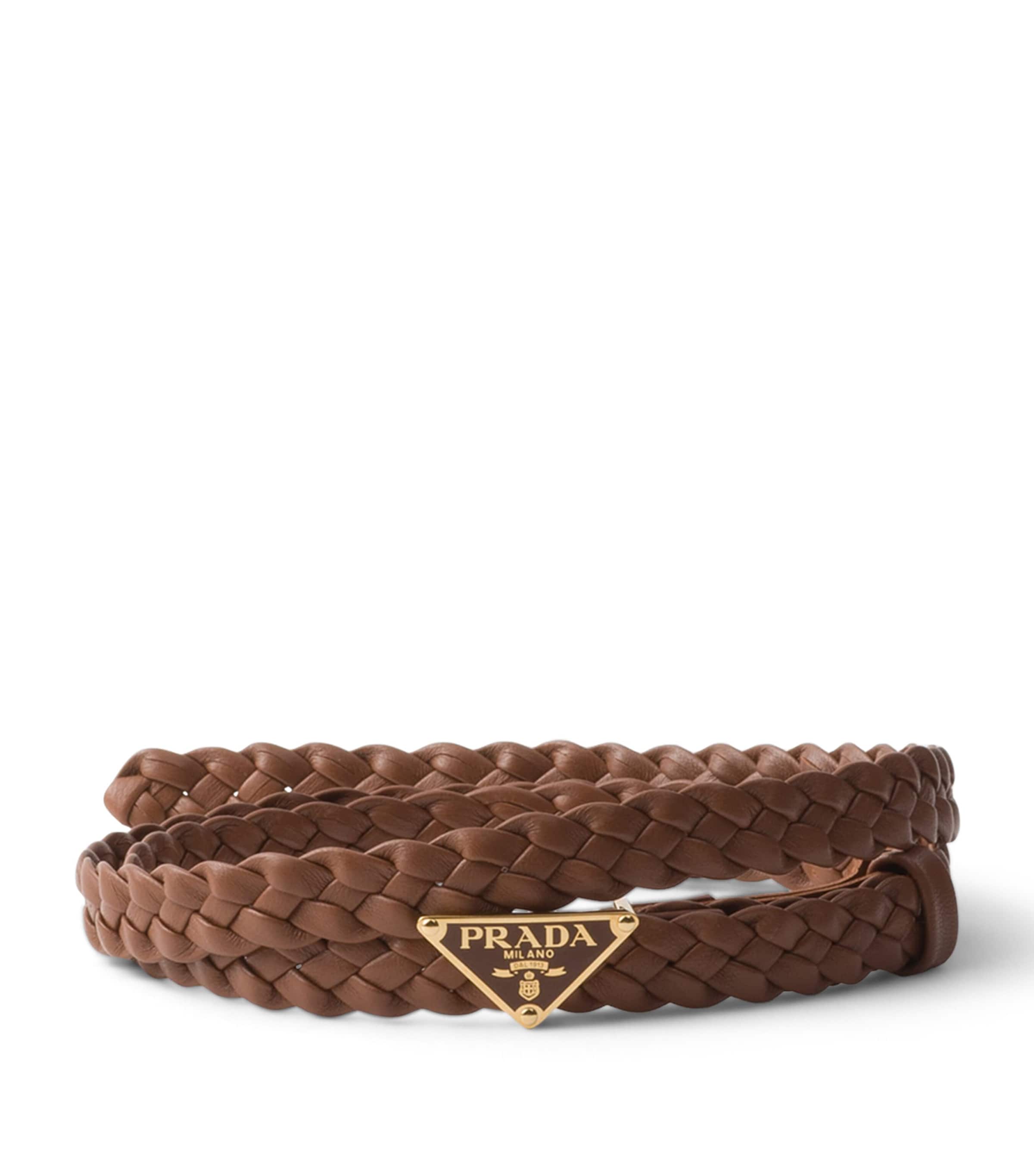 Nappa Leather Braided Belt F0046 Image 1
