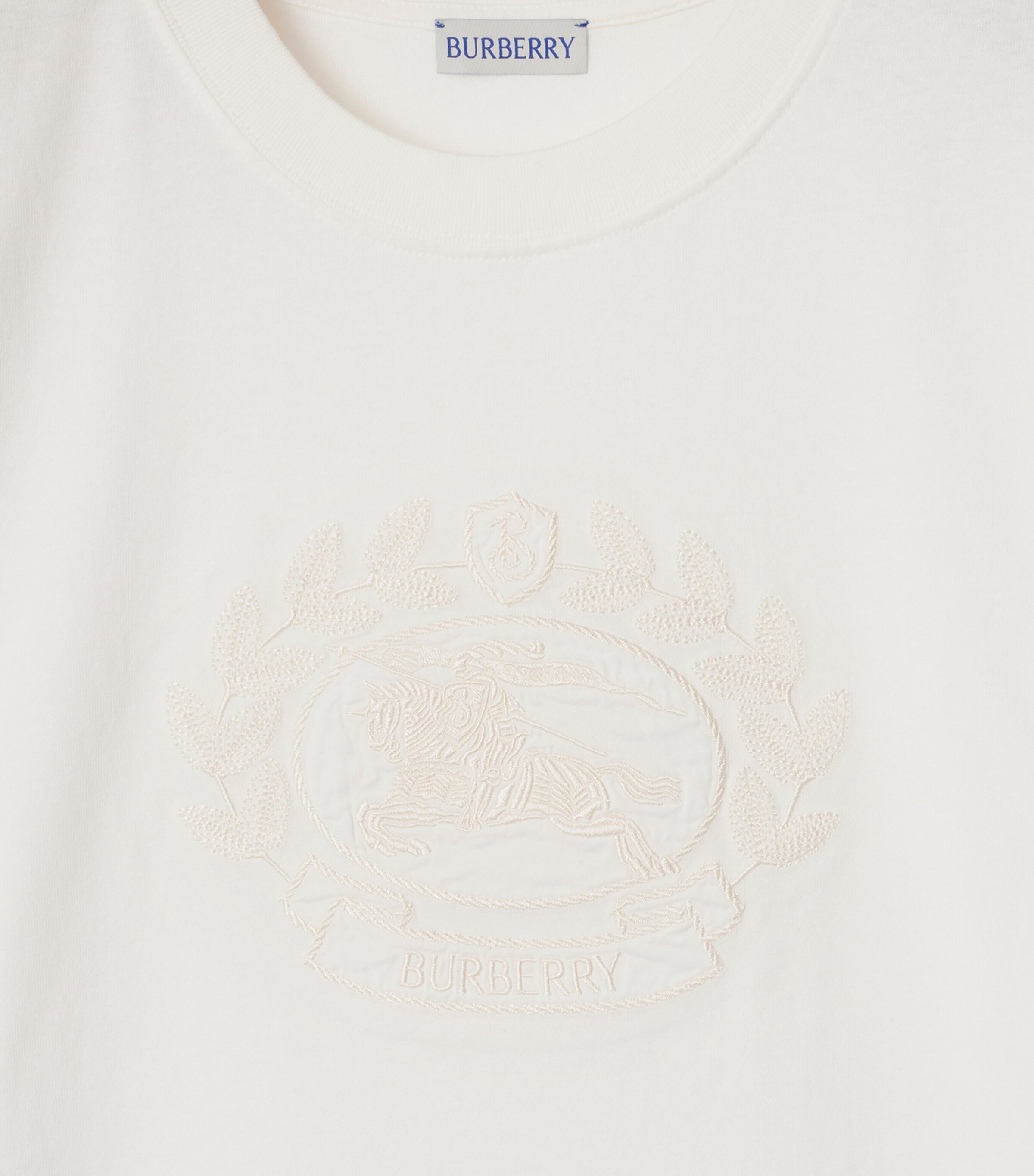 Cotton Embroidered T-Shirt CHALK Image 5