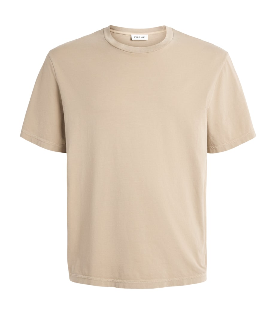 FRAME Mens Cotton T-Shirt Angn Image 1