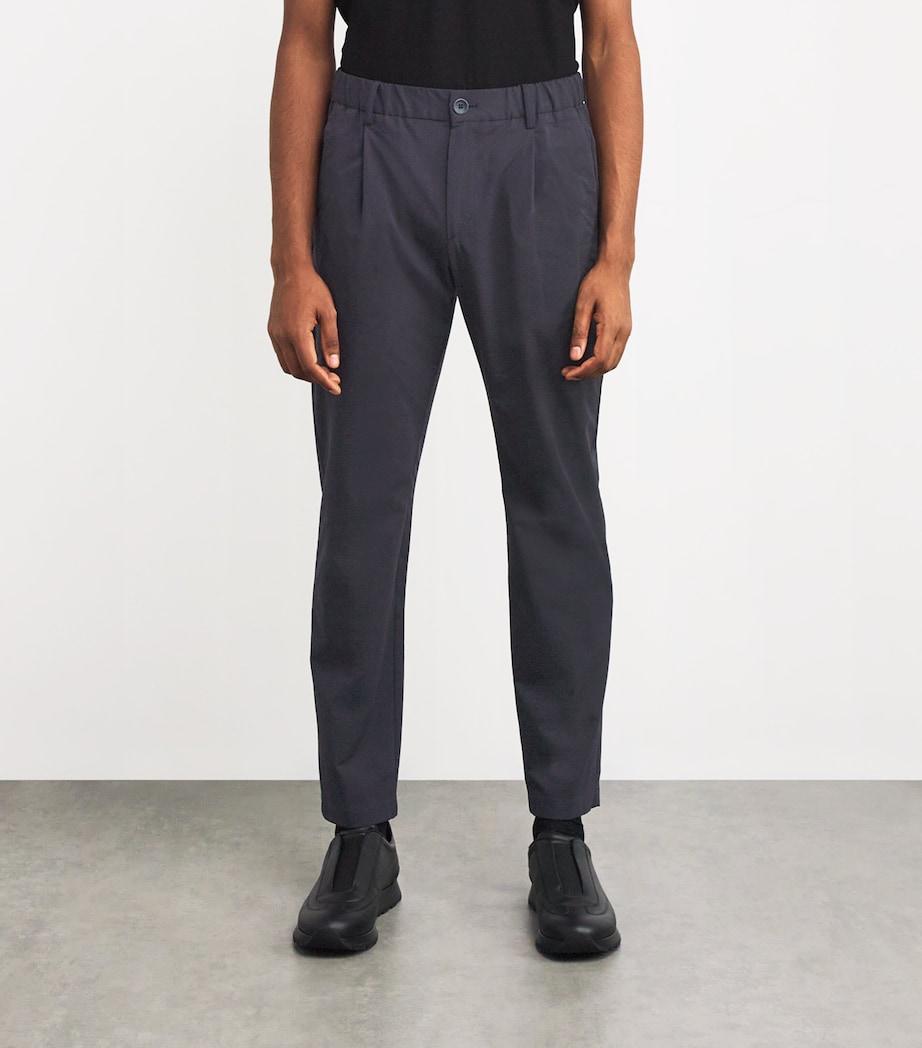 Seersucker Drawstring Trousers 9200BLU NAVY Image 3