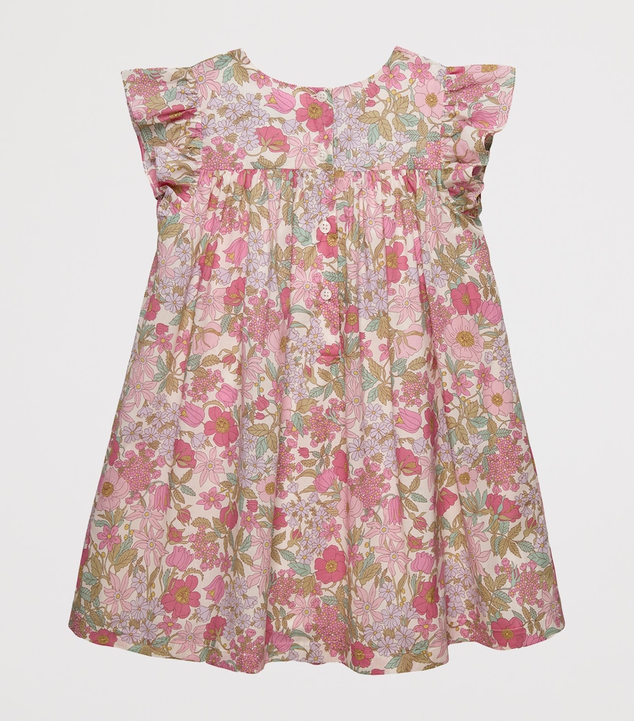 Trotters Liberty Print Clarabell Dress (6-11 Years) Pink Clarabell Image 2