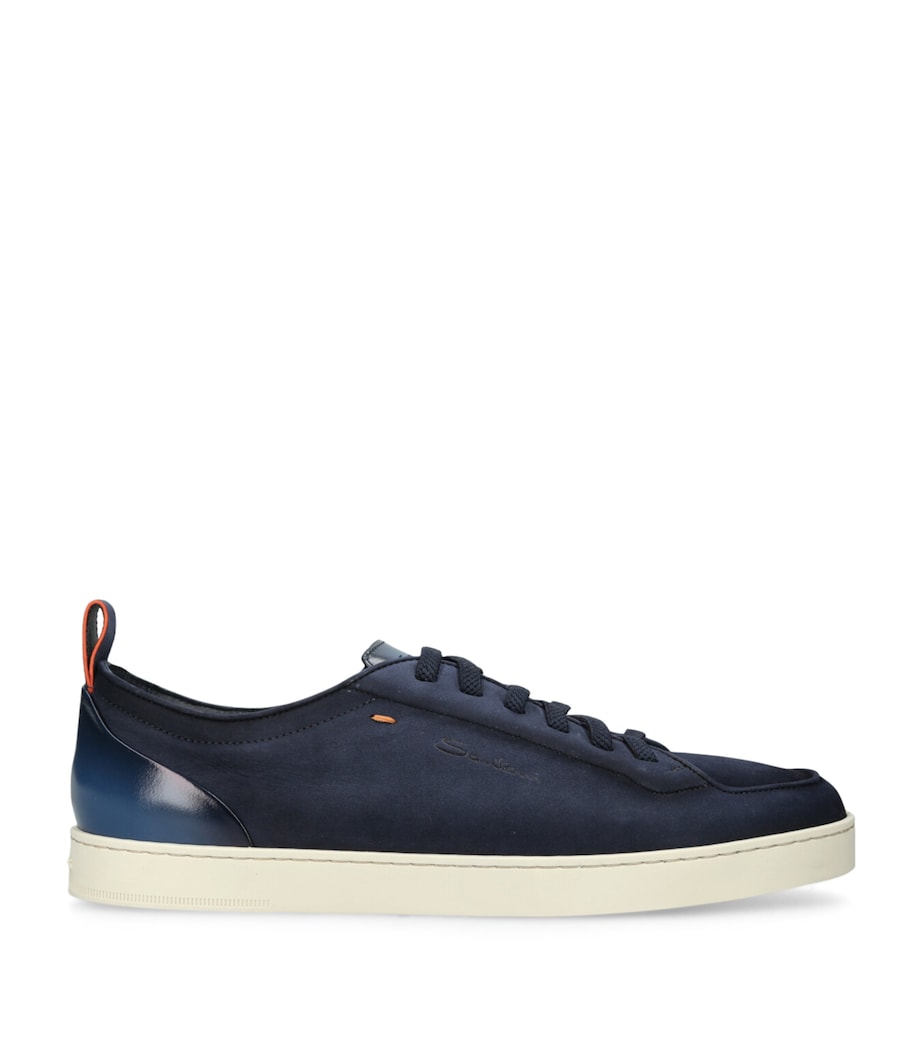 Nubuck Leather Sneakers NAVY Image 1