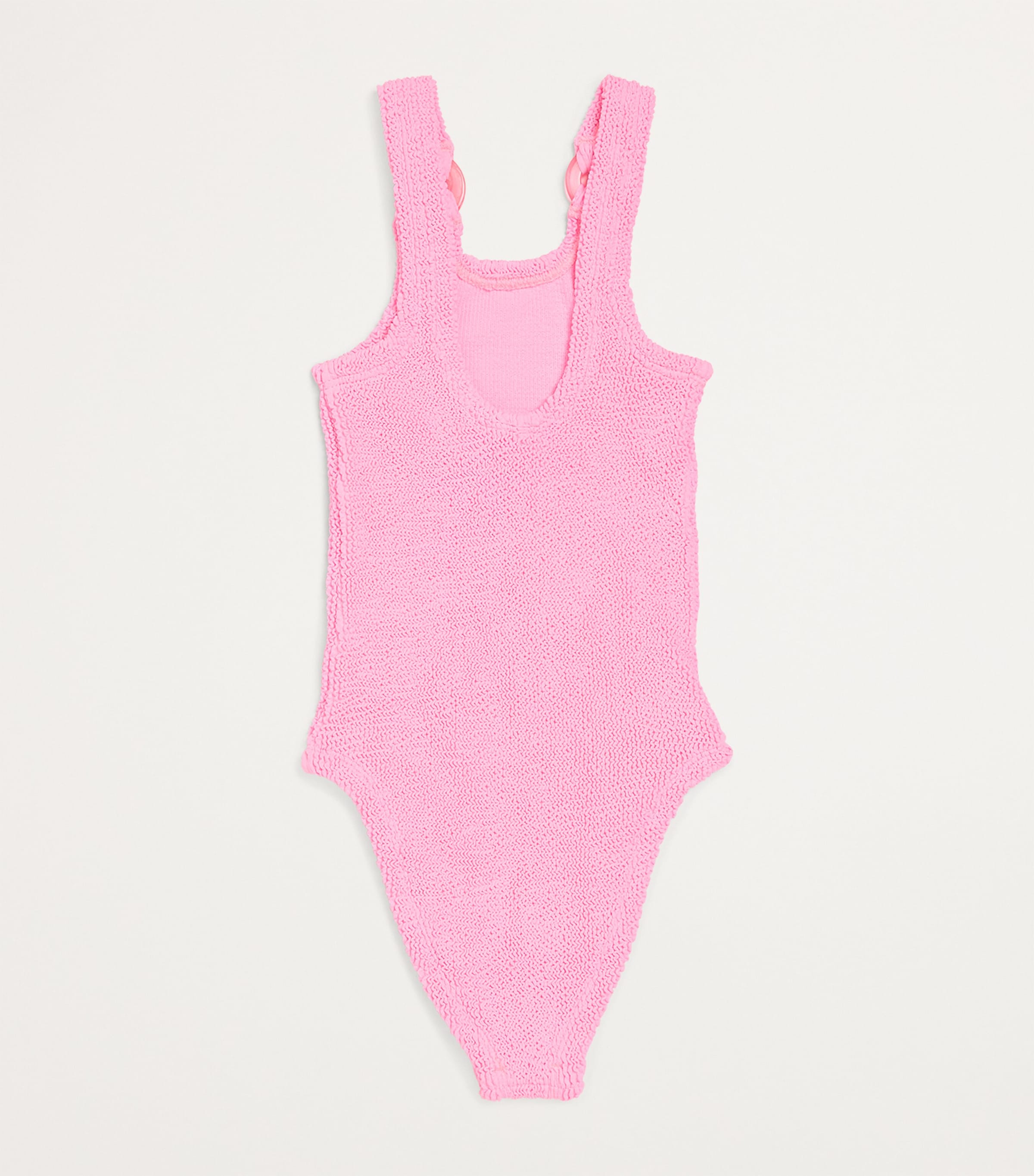 Crinkled Domino Swimsuit (7-12 Years) BUBBLEGUM Image 2