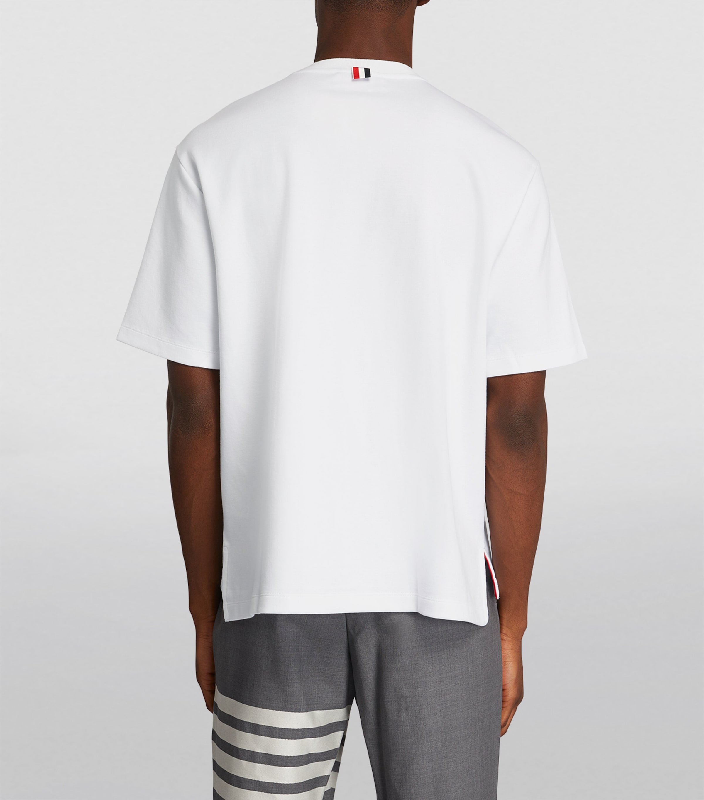 Oversized Tricolour Pocket T-Shirt WHITE Image 4