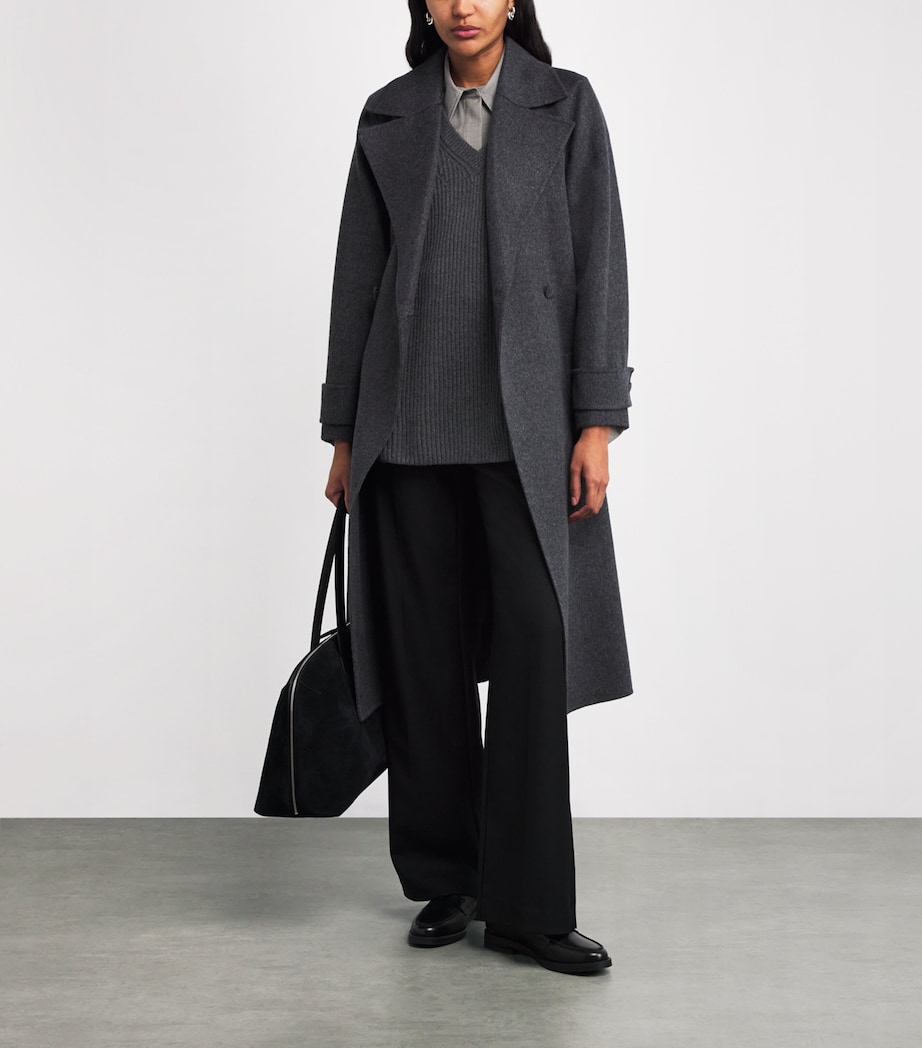 Merino-Cashmere-Silk Sweater Vest SMOKE Image 2