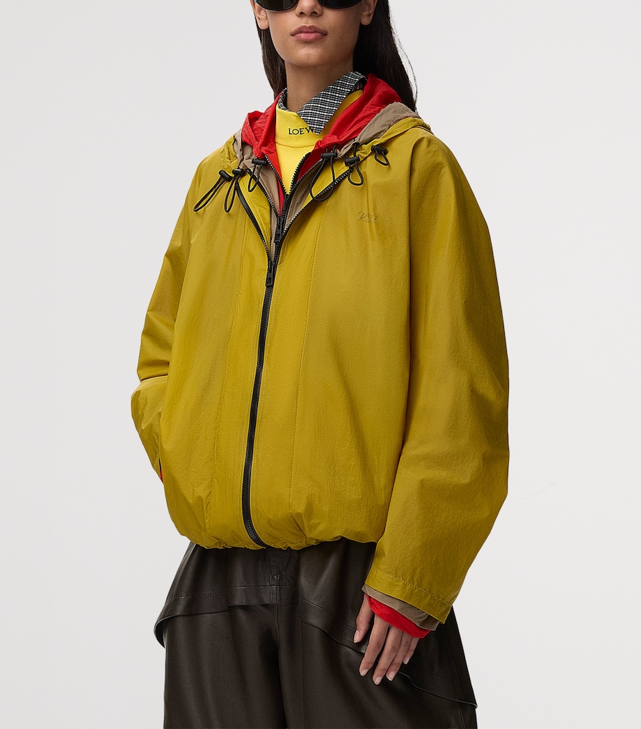 LOEWE Womens Technical Layered Jacket Yellow Image 3