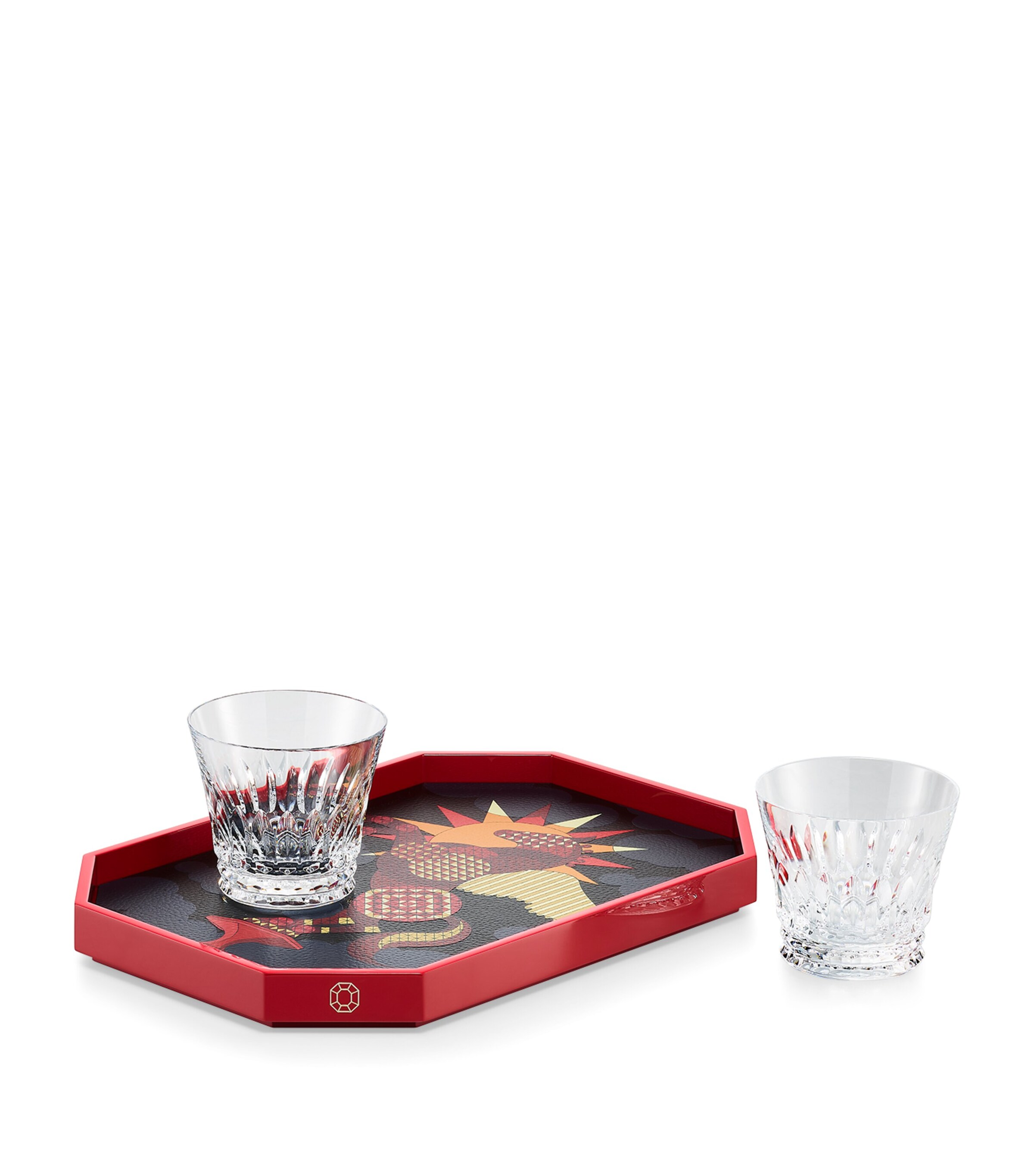 Baccarat Small Octogone Pegasus Tray (33cm x 23cm) Clear Image 2