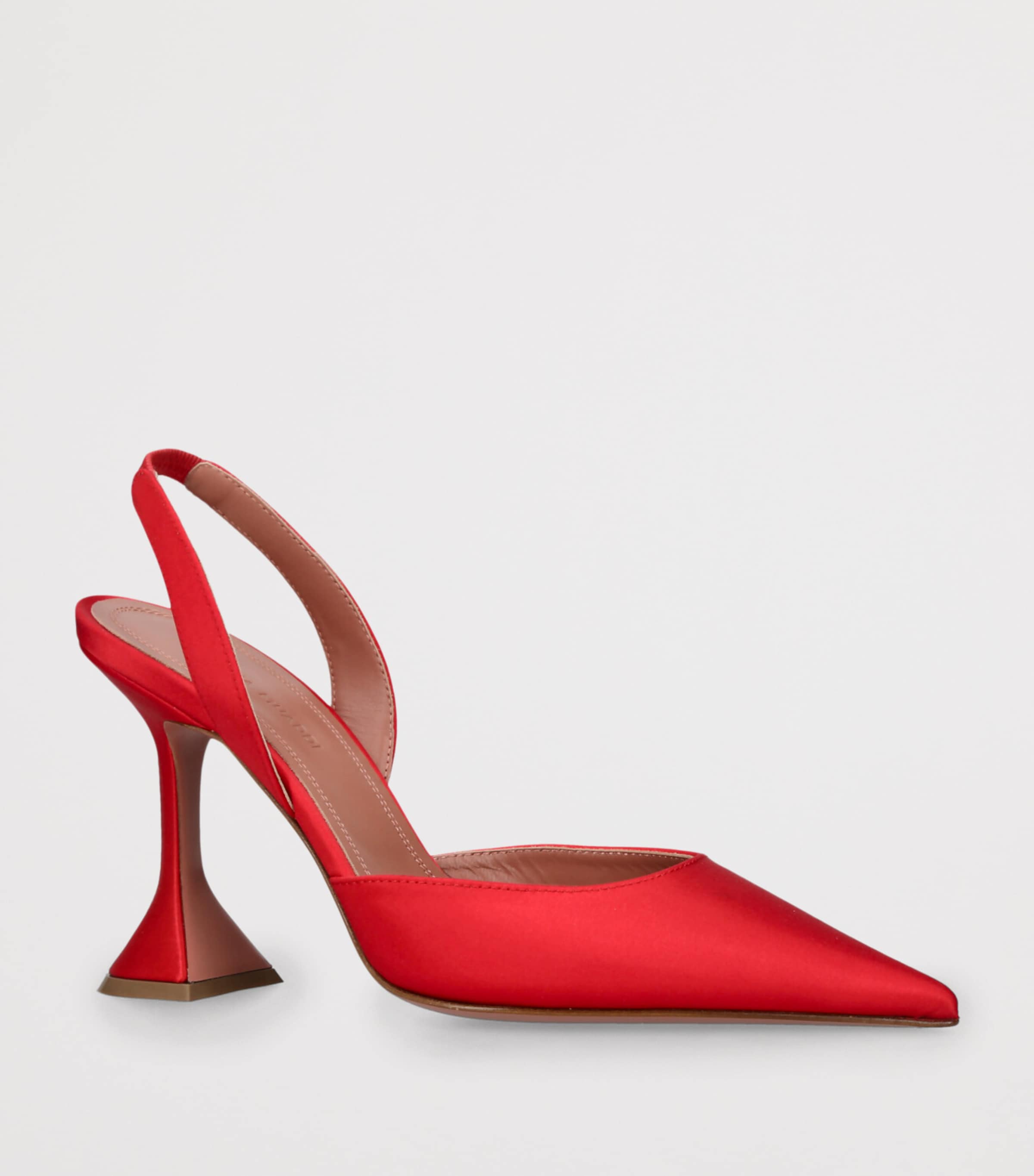Amina Muaddi Holli Slingback Pumps 95 Red Image 3