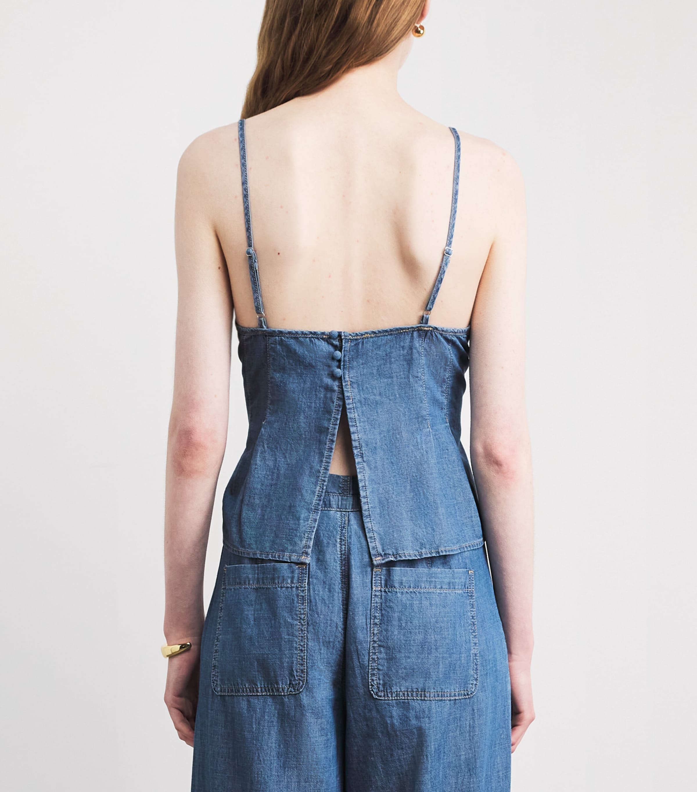 PAIGE Womens Denim Esther Cami Top Azusa Image 5