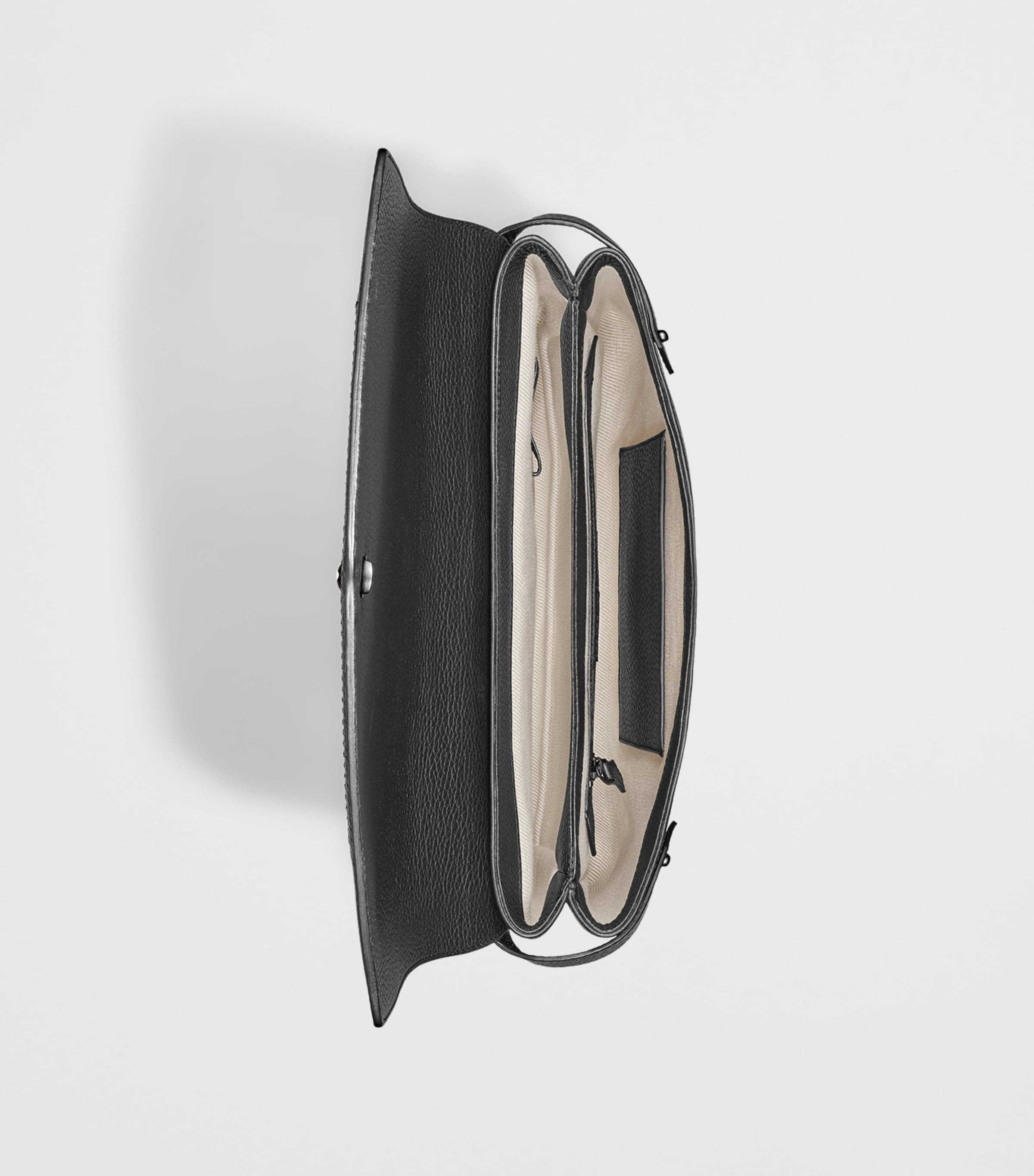Montblanc Small Grained Leather Briefcase Black Image 4