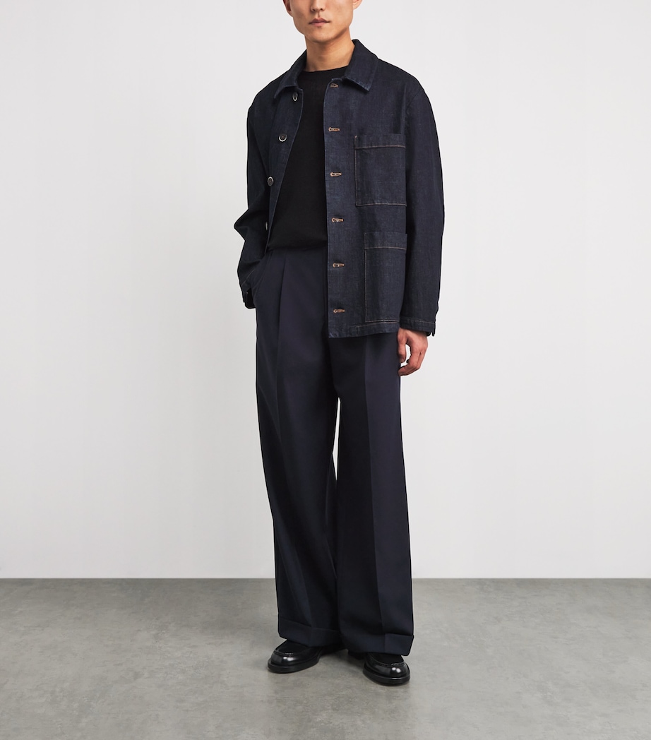 Linen-Cotton T-Shirt 590 NERO Image 2