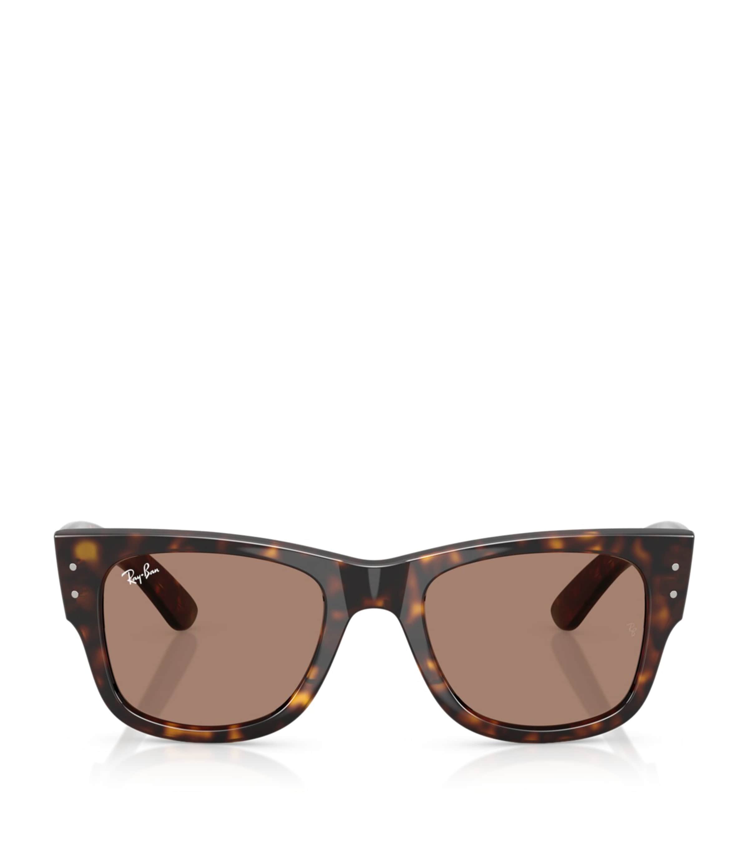 Ray Ban Womens Rb0840s Mega Wayfarer Summer Capsule Square-frame Propionate Sunglasses Brown In Brown