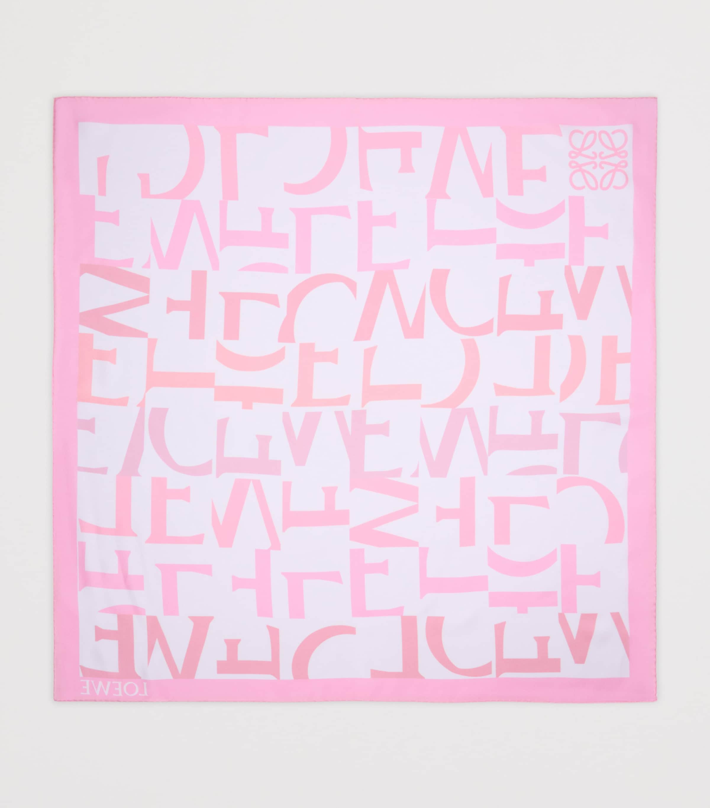 Silk Double-Face Scarf PINK/YELLOW Image 2