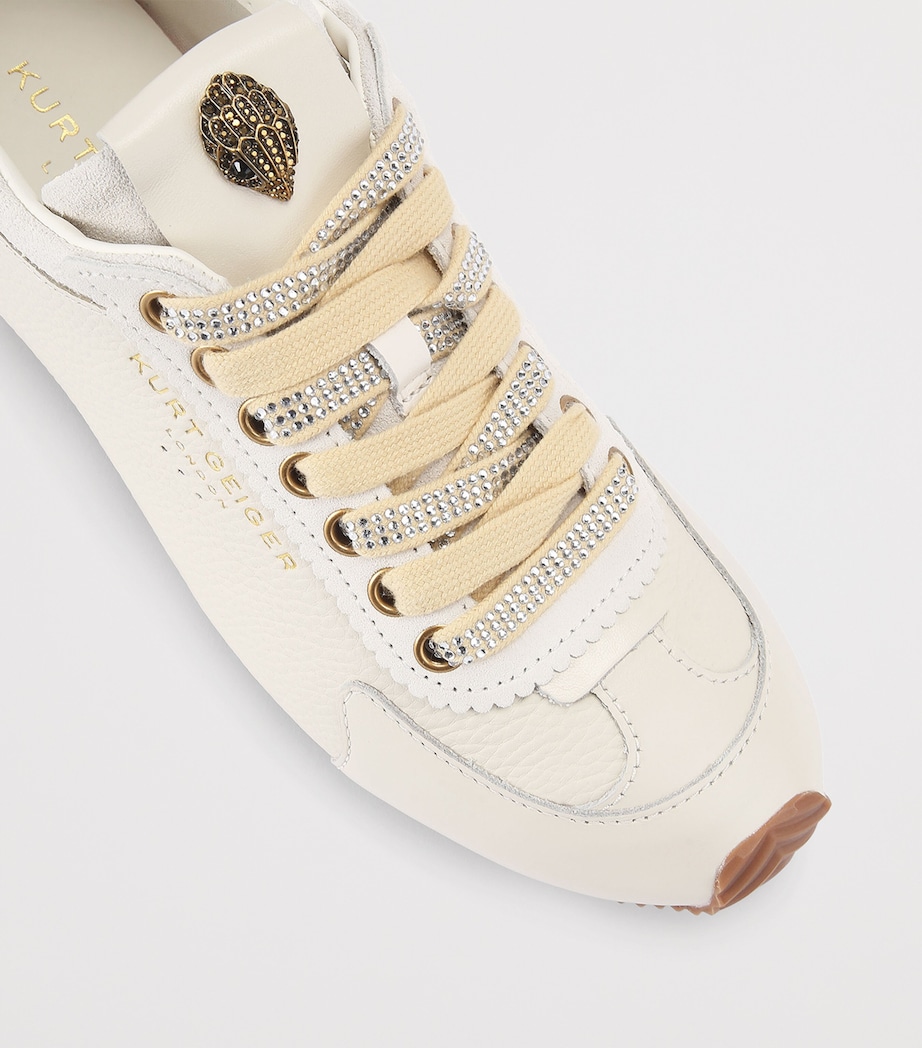 Kurt Geiger London Leather-Suede Islington Sneakers Bone/comb Image 2