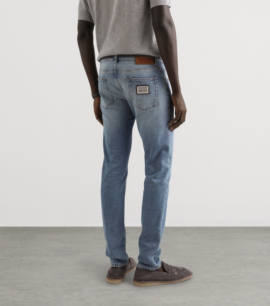 Dolce&Gabbana Mens Slim Jeans Combined Colour Image 5