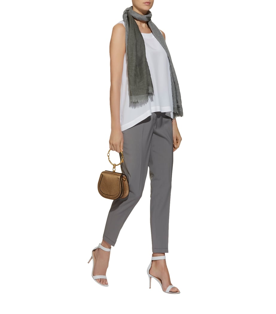 Silk Shell Top WHITE Image 8