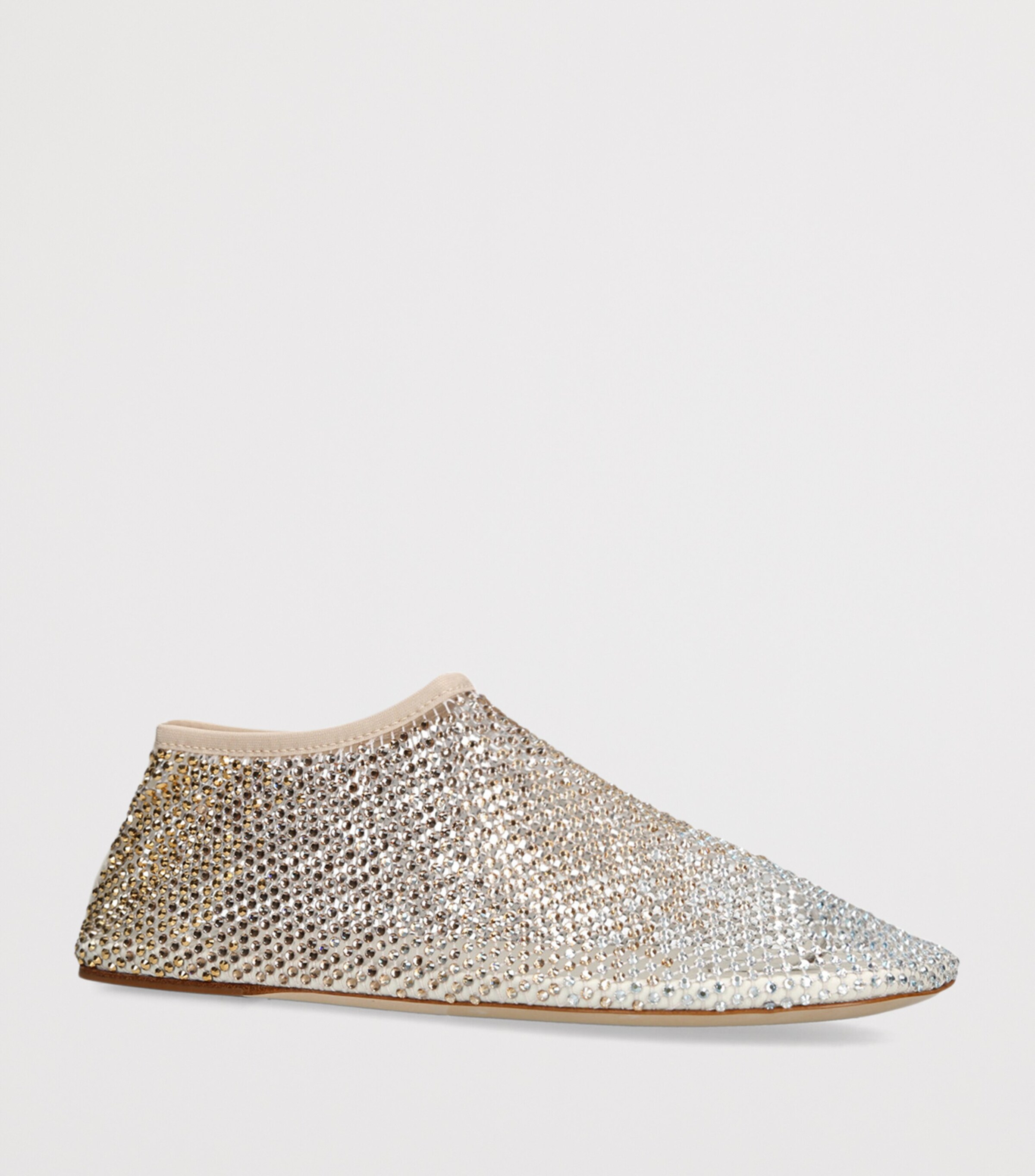Christopher Esber Mesh Embellished Minette Ballet Flats Gold Image 3