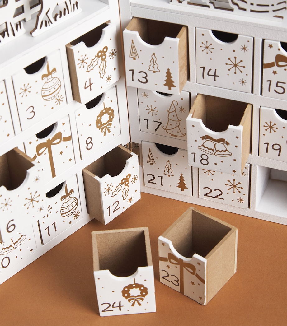 Wooden Boxes Advent Calendar WHITE Image 3