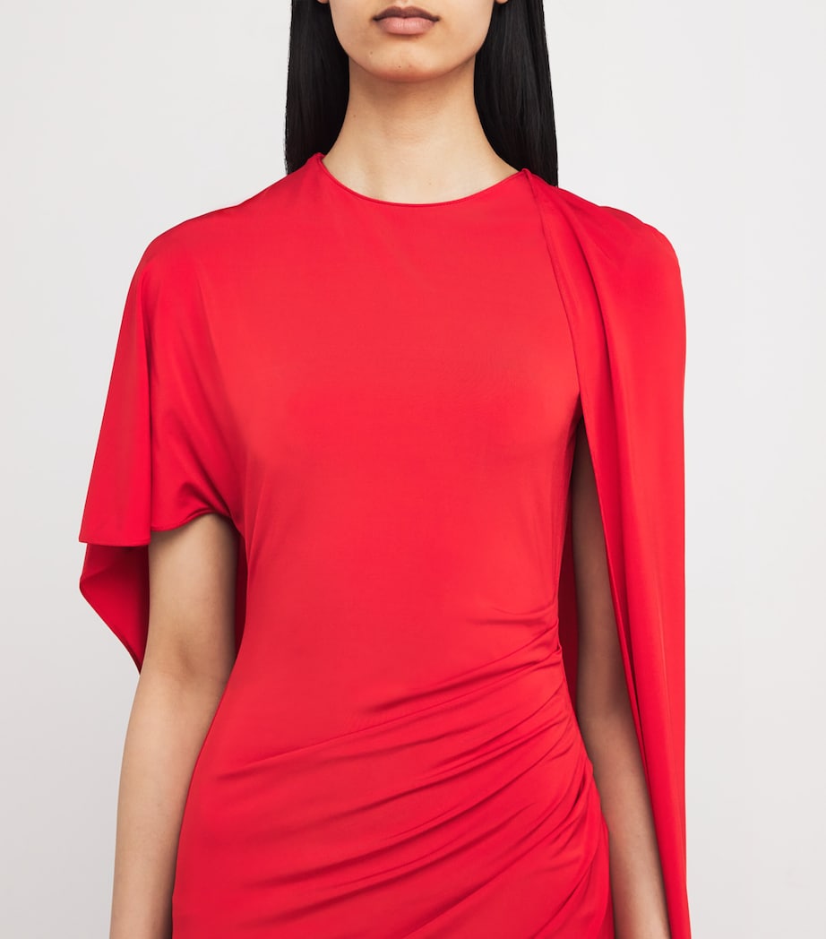 Asymmetric Draped Gown 6309 RED Image 6