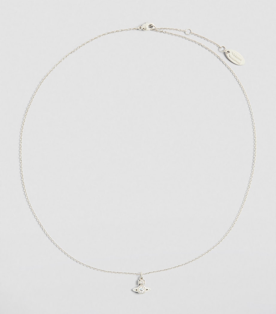 London Orb Necklace P102 PLATINUM/WHITE Image 1
