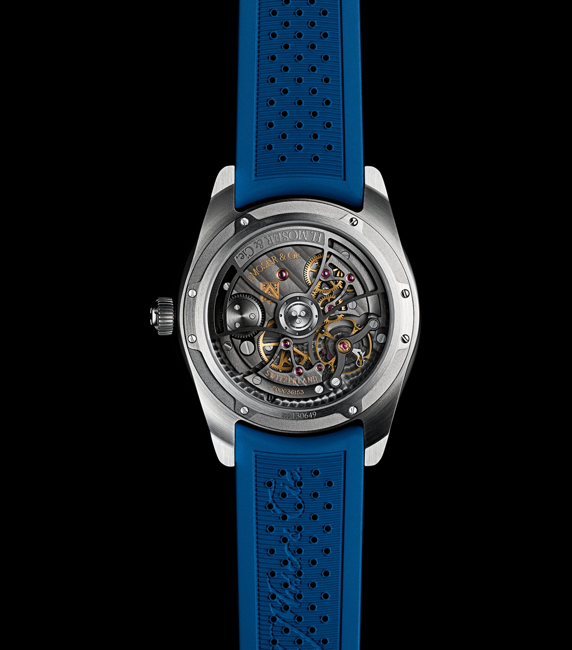 Stainless Steel Pioneer Retrograde Seconds Watch 42.8mm BLUE Image 2