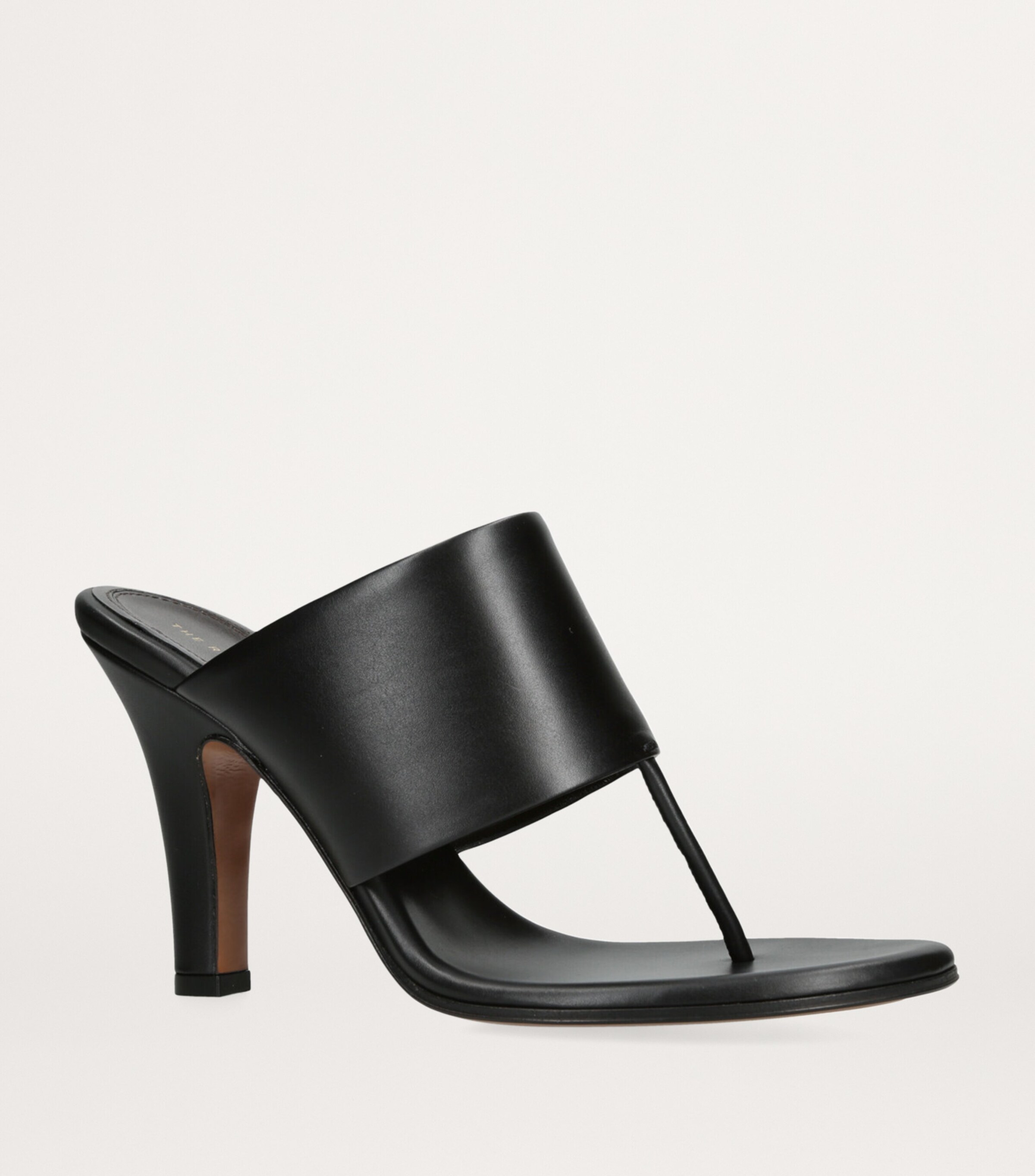 The Row Signum Leather Sandals 85 Black Image 3